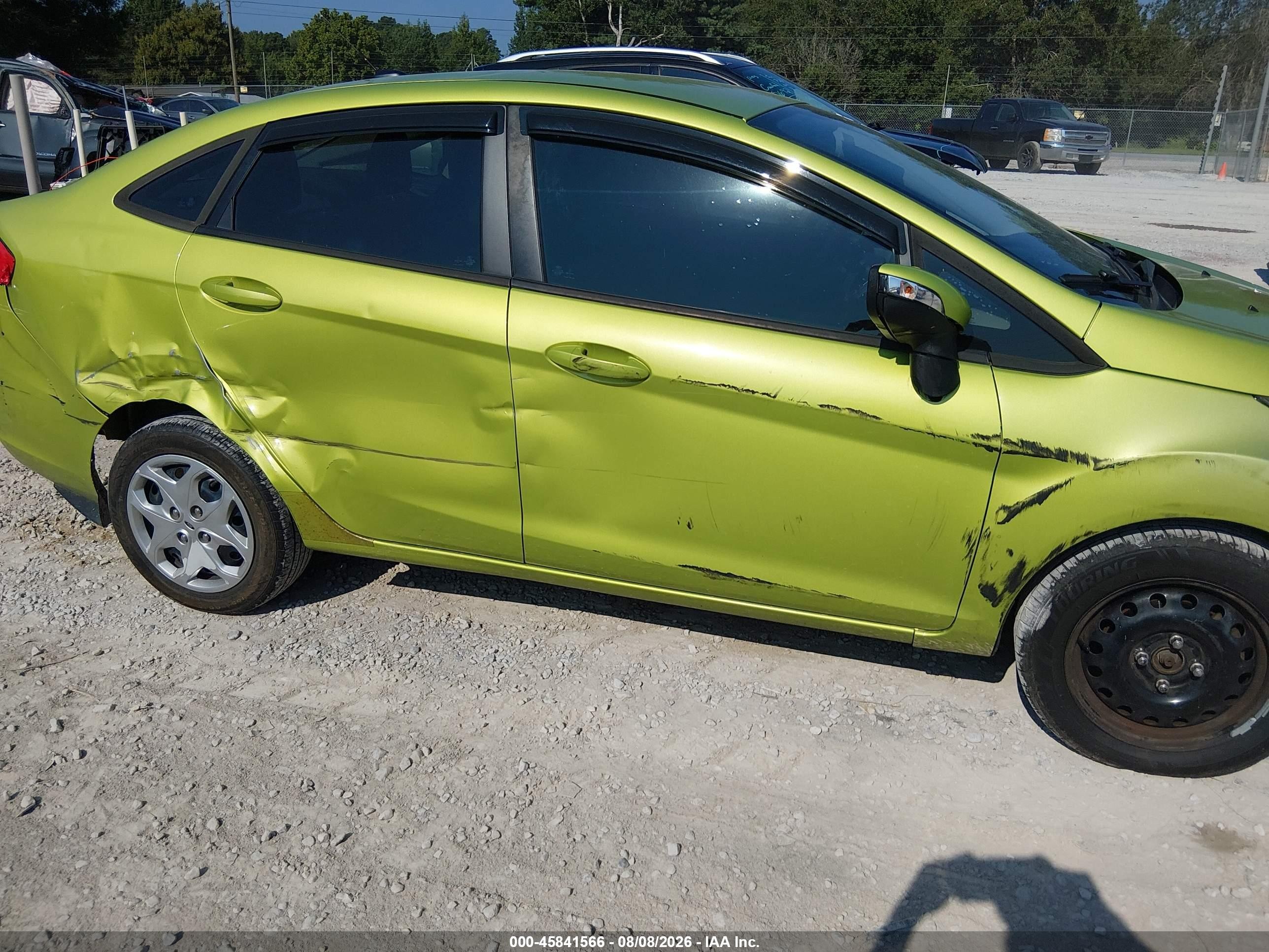 2013 Ford Fiesta Se Green vin: 3FADP4BJ2DM204494