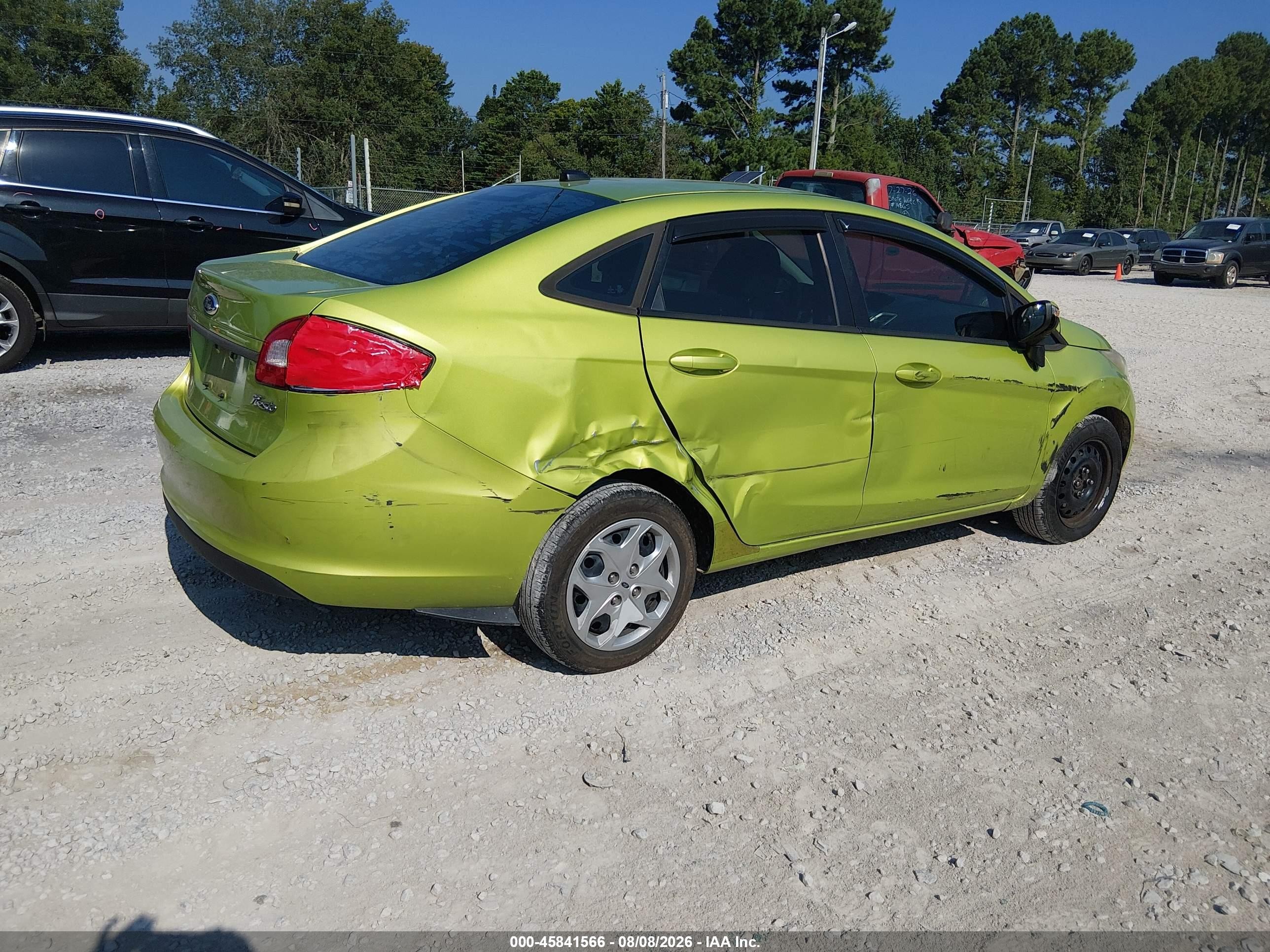 2013 Ford Fiesta Se Green vin: 3FADP4BJ2DM204494
