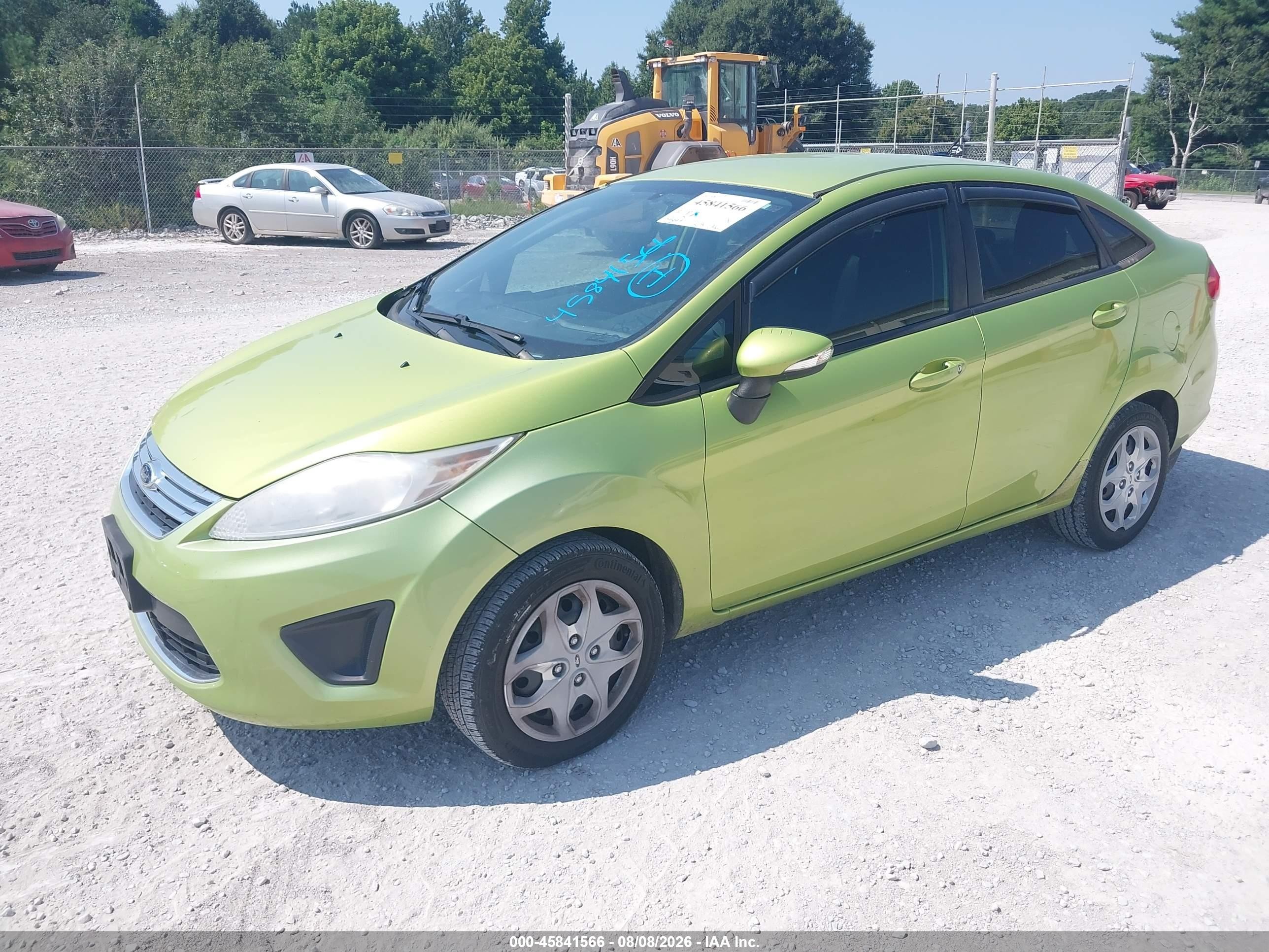 2013 Ford Fiesta Se Green vin: 3FADP4BJ2DM204494