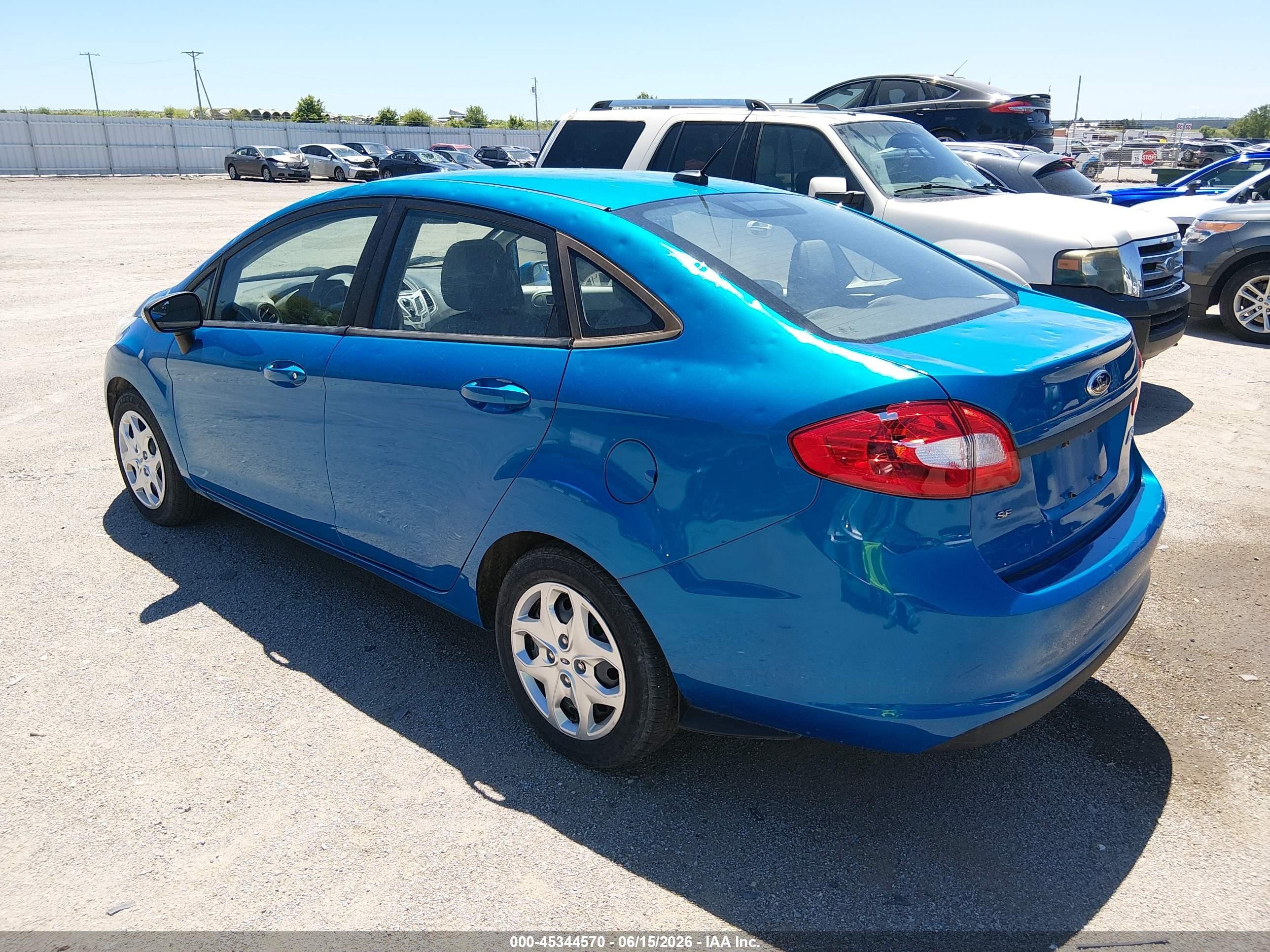 2013 Ford Fiesta Se Blue vin: 3FADP4BJ2DM204771
