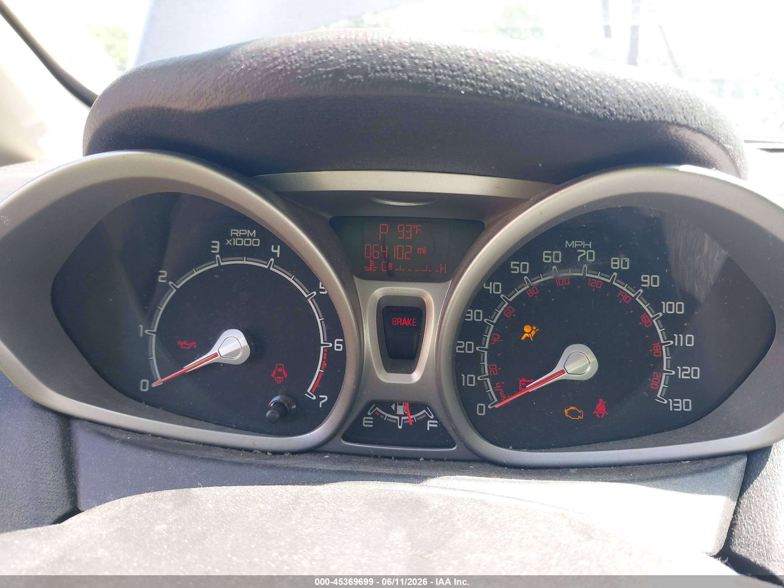 2013 Ford Fiesta Se Gray vin: 3FADP4BJ2DM206682