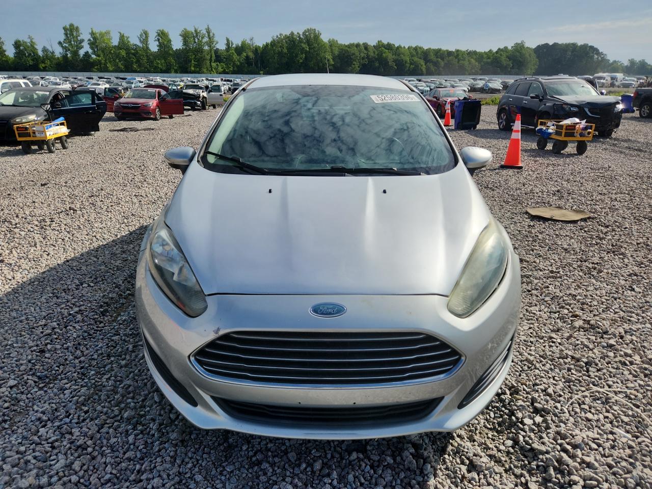 2014 Ford Fiesta Se Silver vin: 3FADP4BJ2EM114151