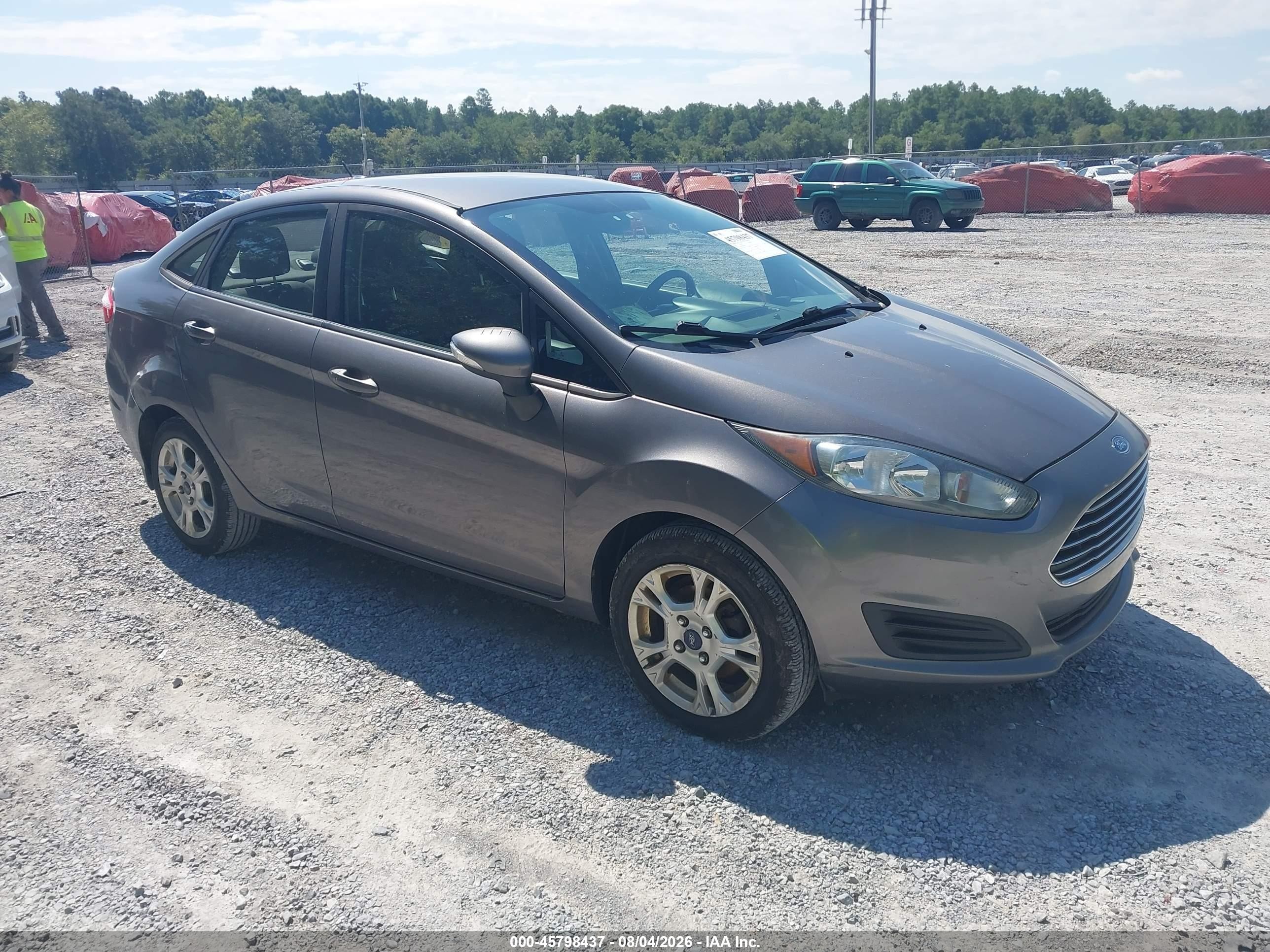 2014 Ford Fiesta Se Gray vin: 3FADP4BJ2EM182854
