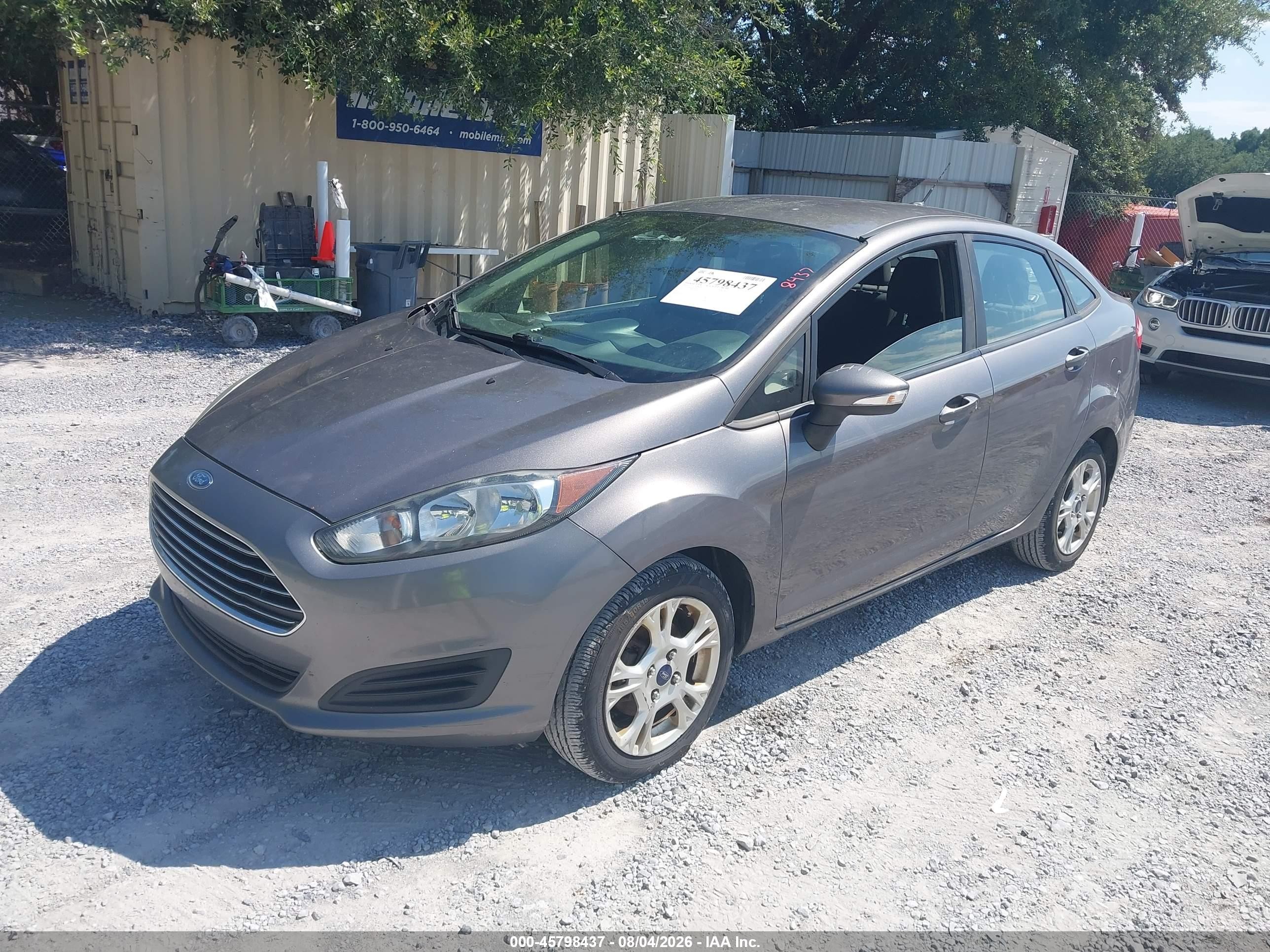 2014 Ford Fiesta Se Gray vin: 3FADP4BJ2EM182854