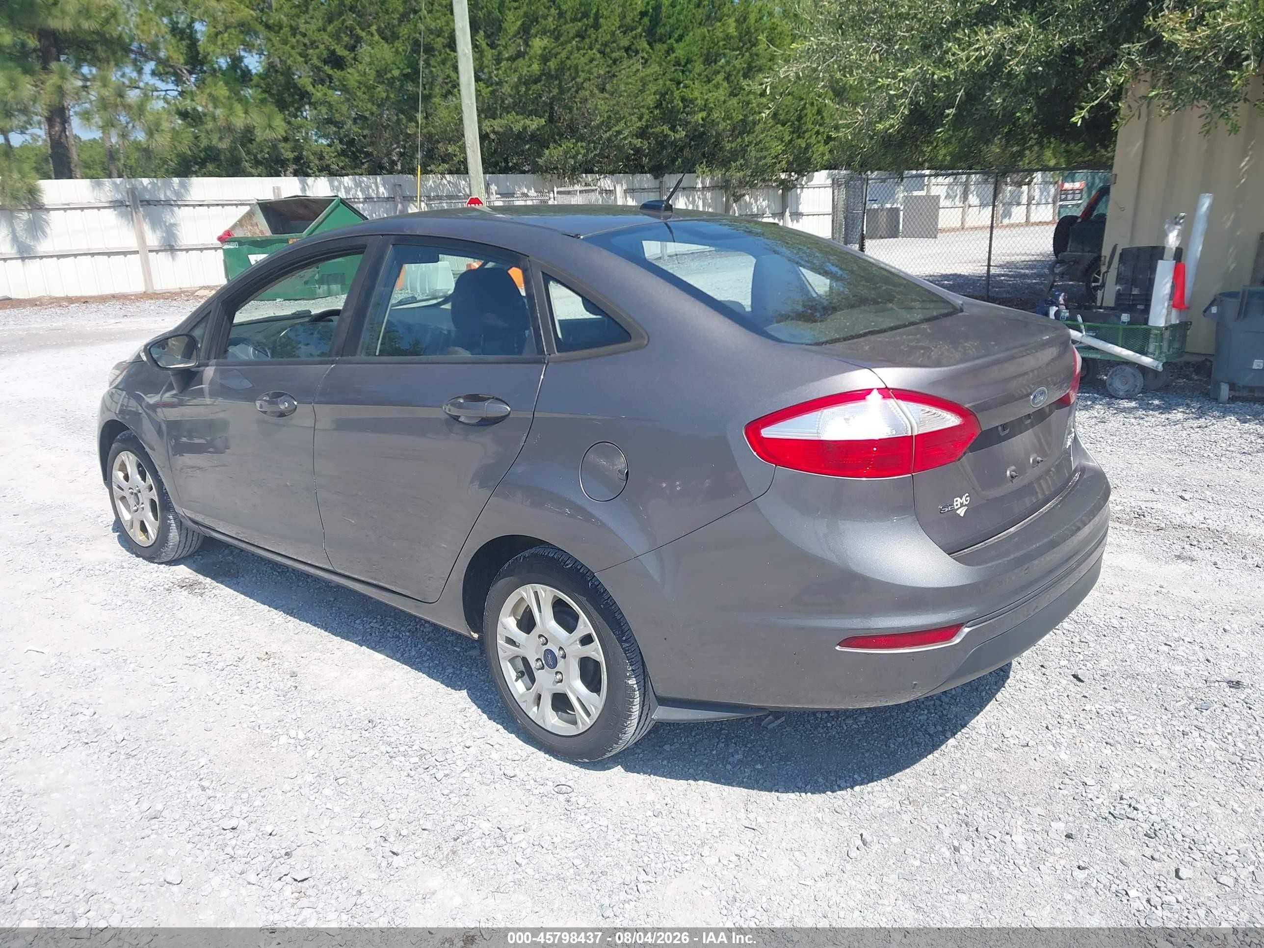 2014 Ford Fiesta Se Gray vin: 3FADP4BJ2EM182854