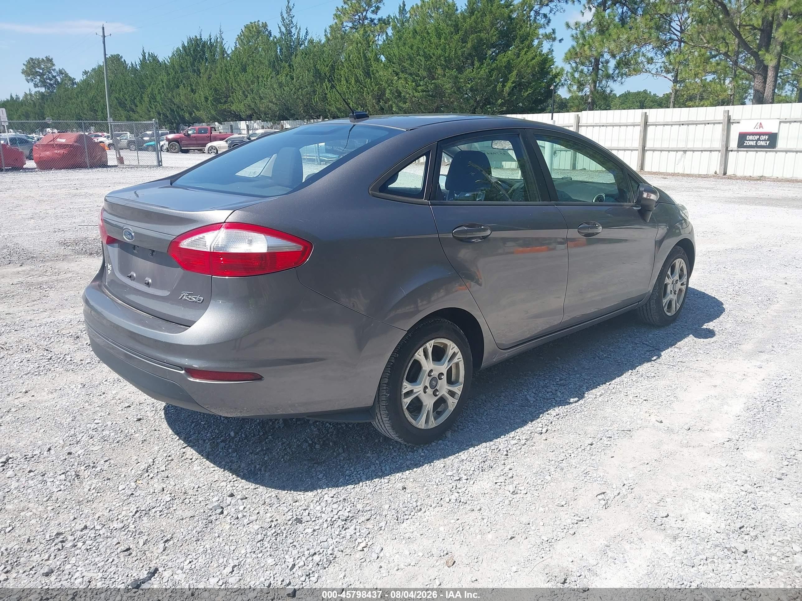 2014 Ford Fiesta Se Gray vin: 3FADP4BJ2EM182854