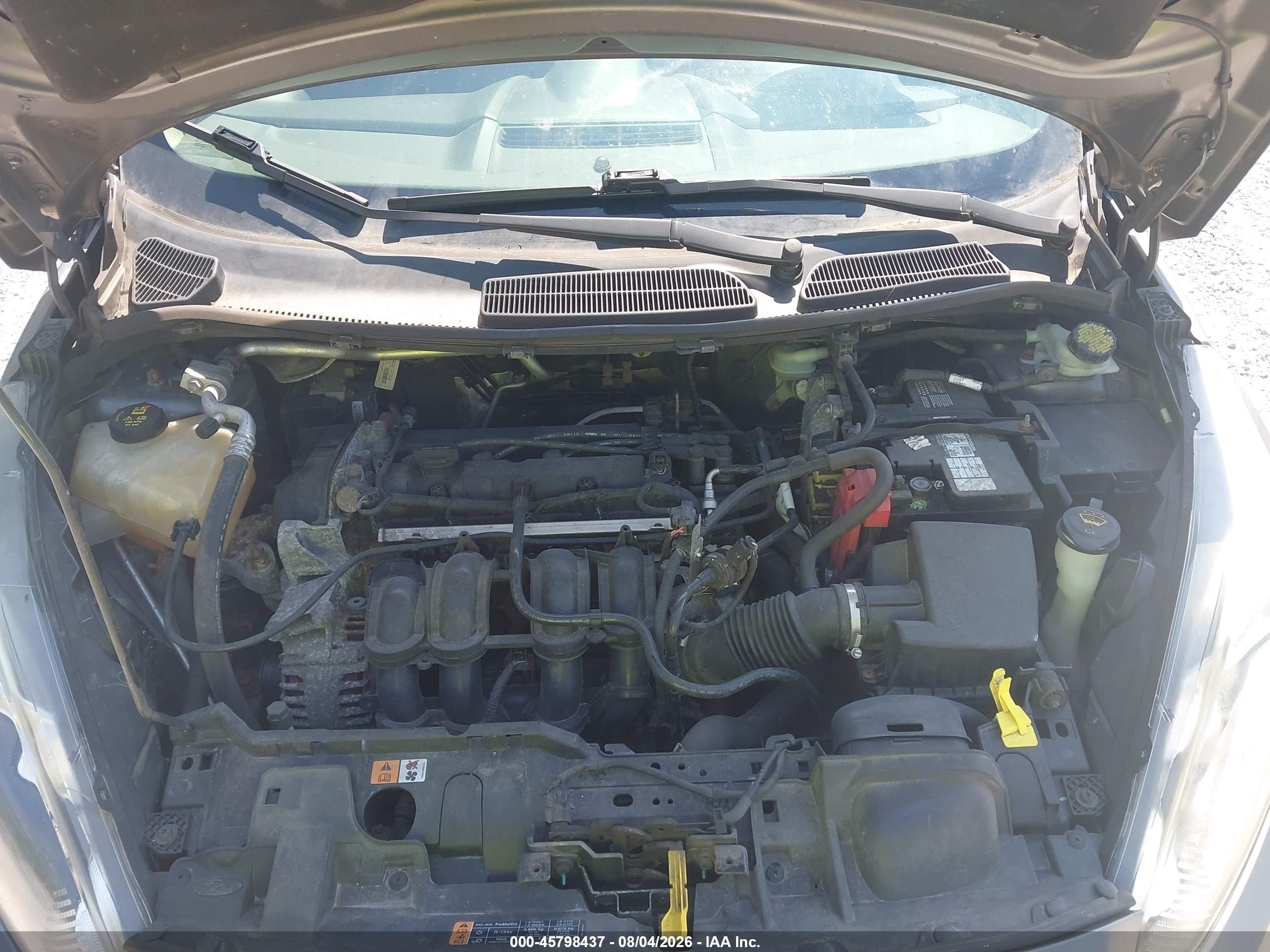 2014 Ford Fiesta Se Gray vin: 3FADP4BJ2EM182854