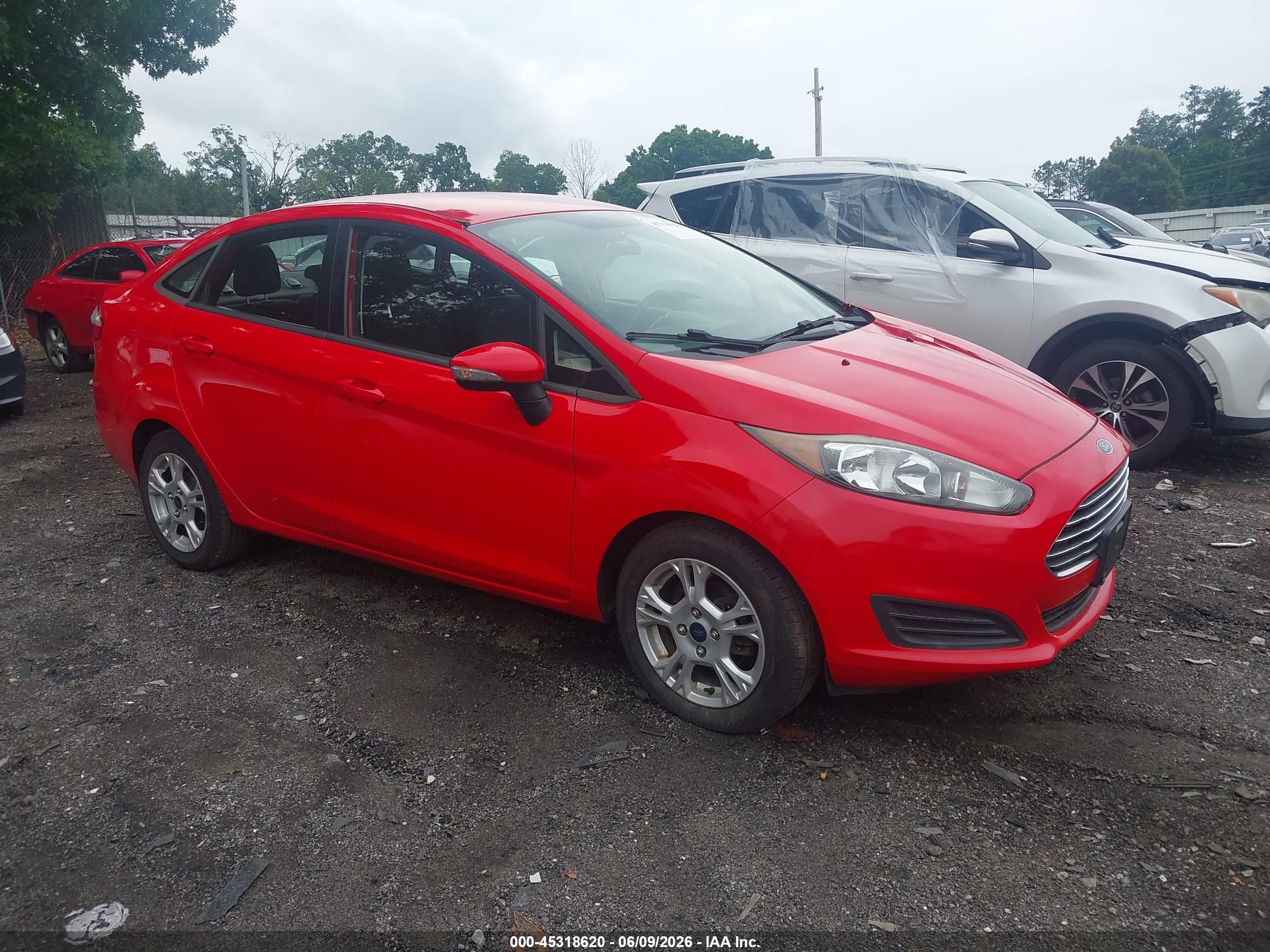 2014 Ford Fiesta Se Red vin: 3FADP4BJ2EM189304
