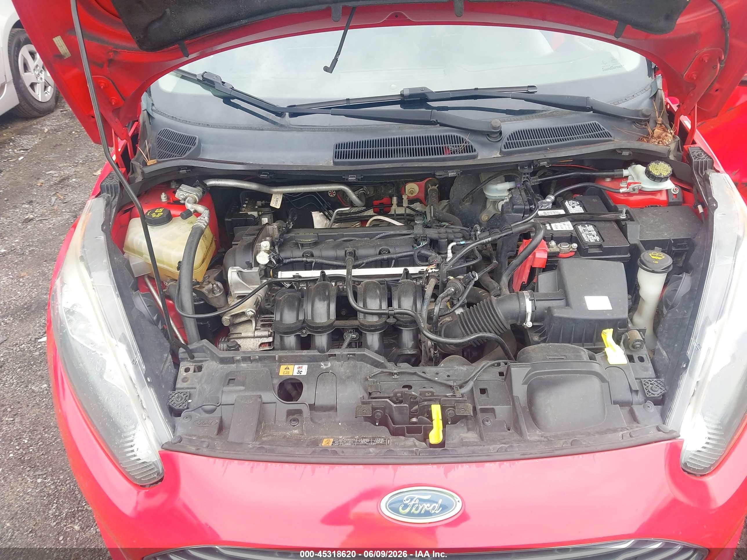 2014 Ford Fiesta Se Red vin: 3FADP4BJ2EM189304