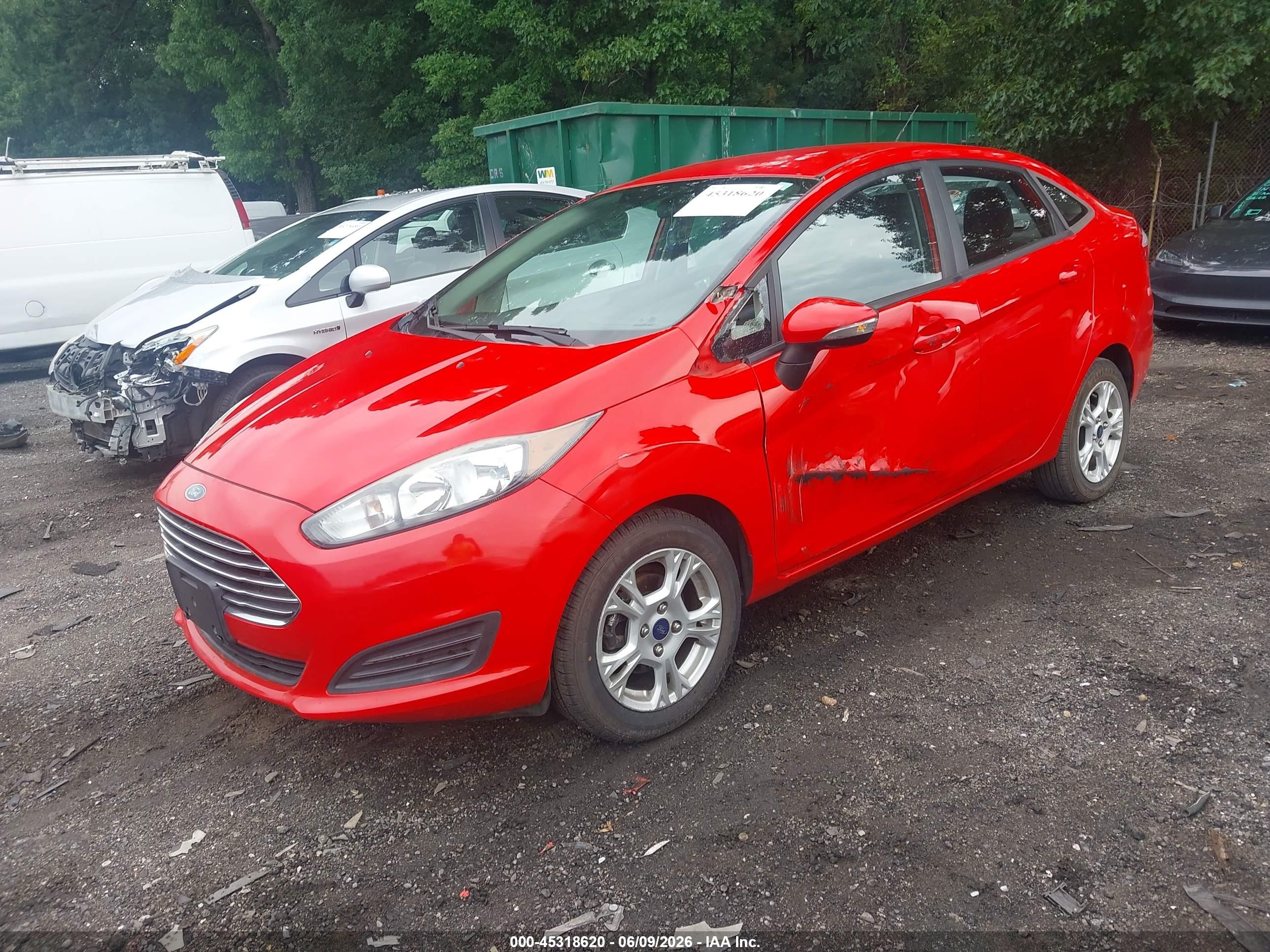 2014 Ford Fiesta Se Red vin: 3FADP4BJ2EM189304