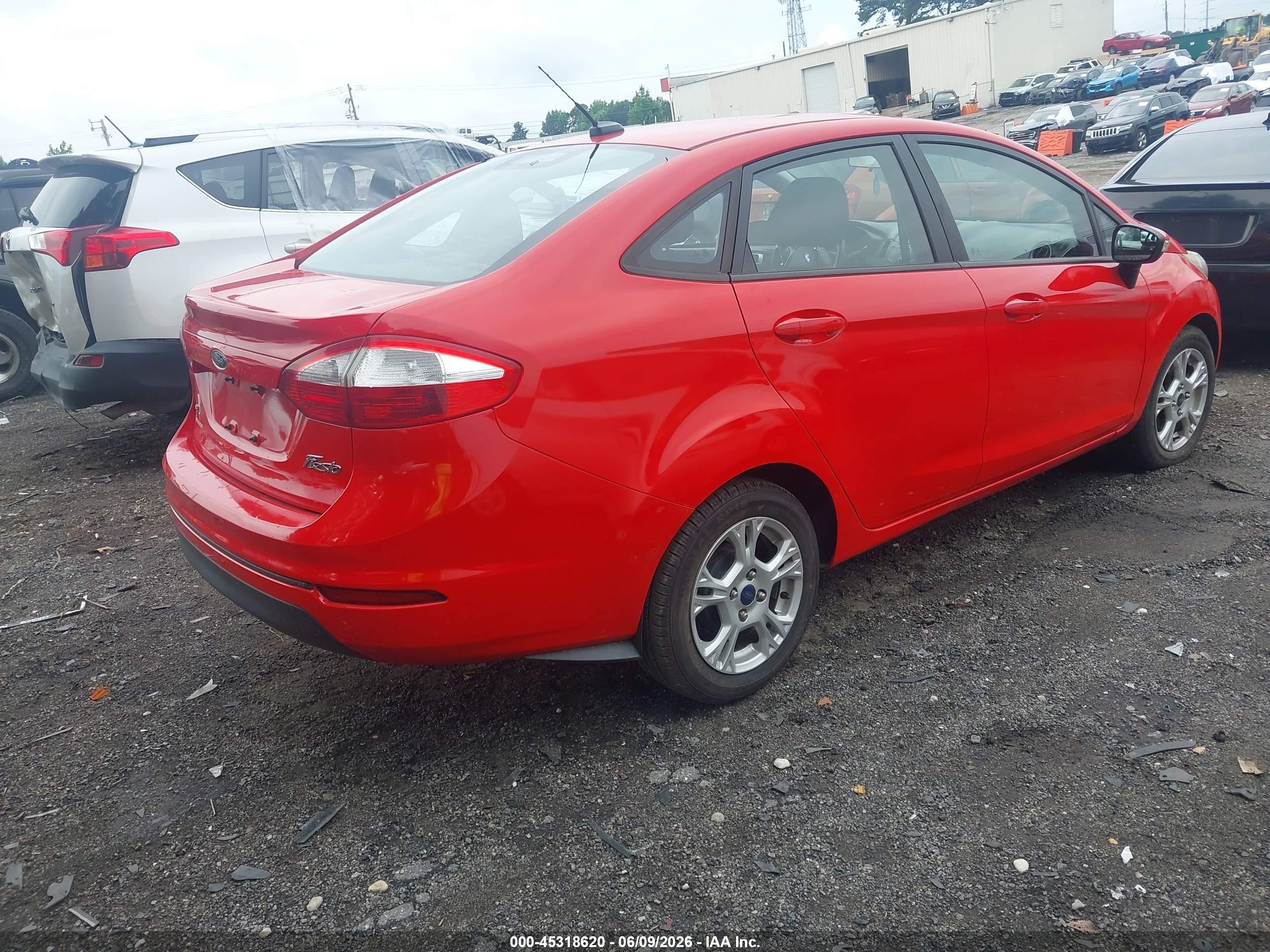 2014 Ford Fiesta Se Red vin: 3FADP4BJ2EM189304
