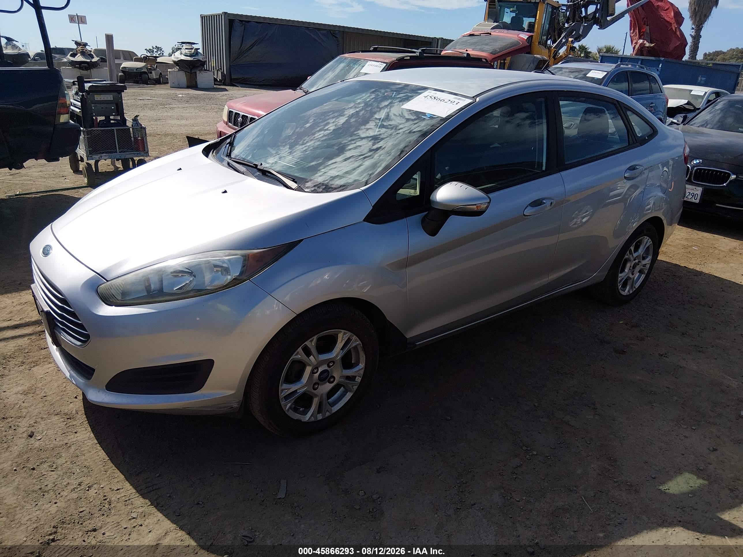 2014 Ford Fiesta Se Silver vin: 3FADP4BJ2EM203489