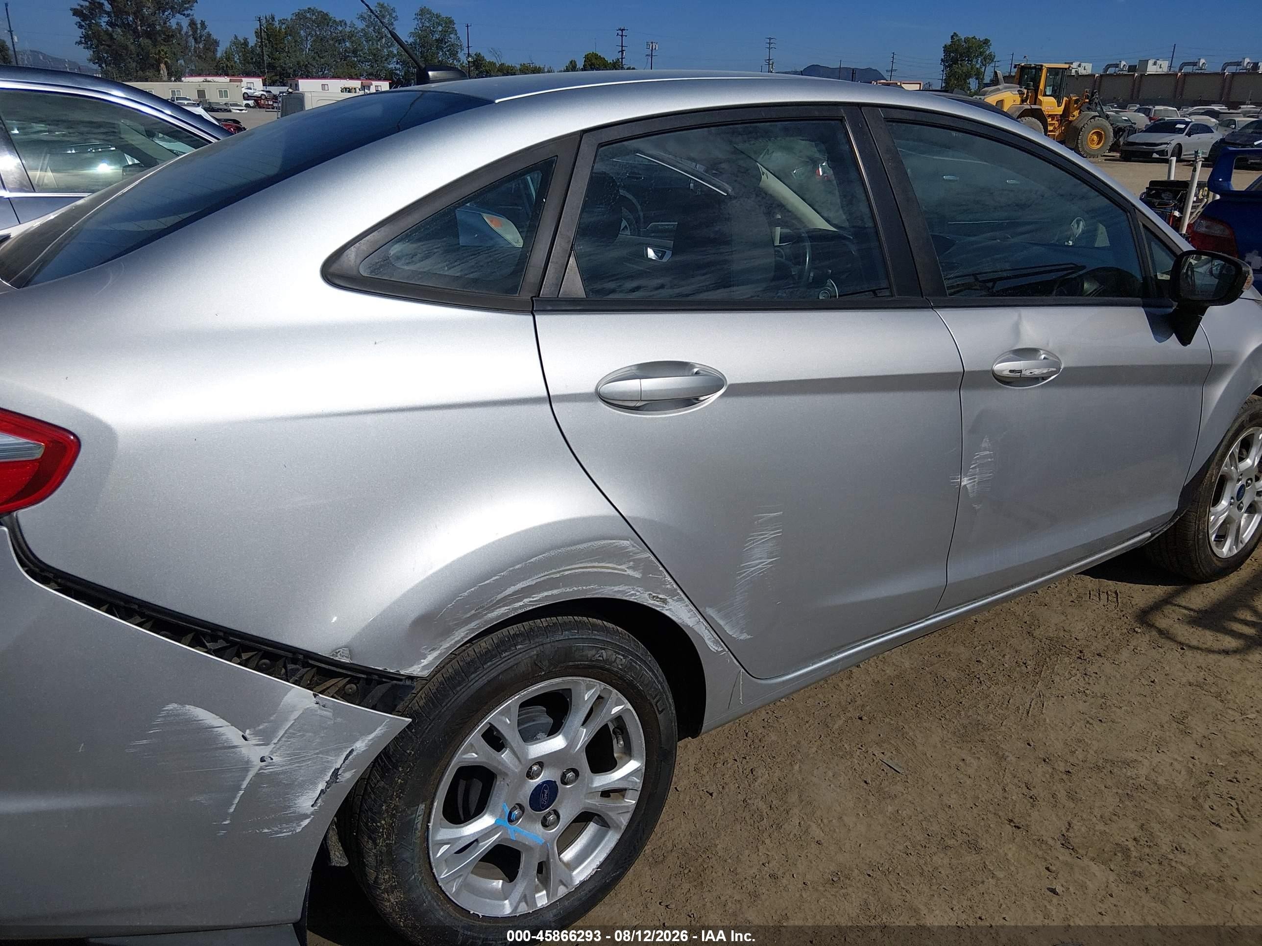 2014 Ford Fiesta Se Silver vin: 3FADP4BJ2EM203489