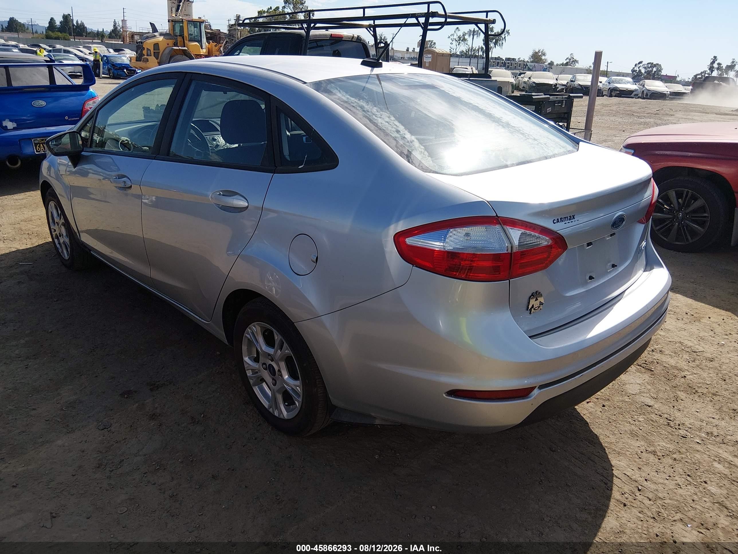 2014 Ford Fiesta Se Silver vin: 3FADP4BJ2EM203489