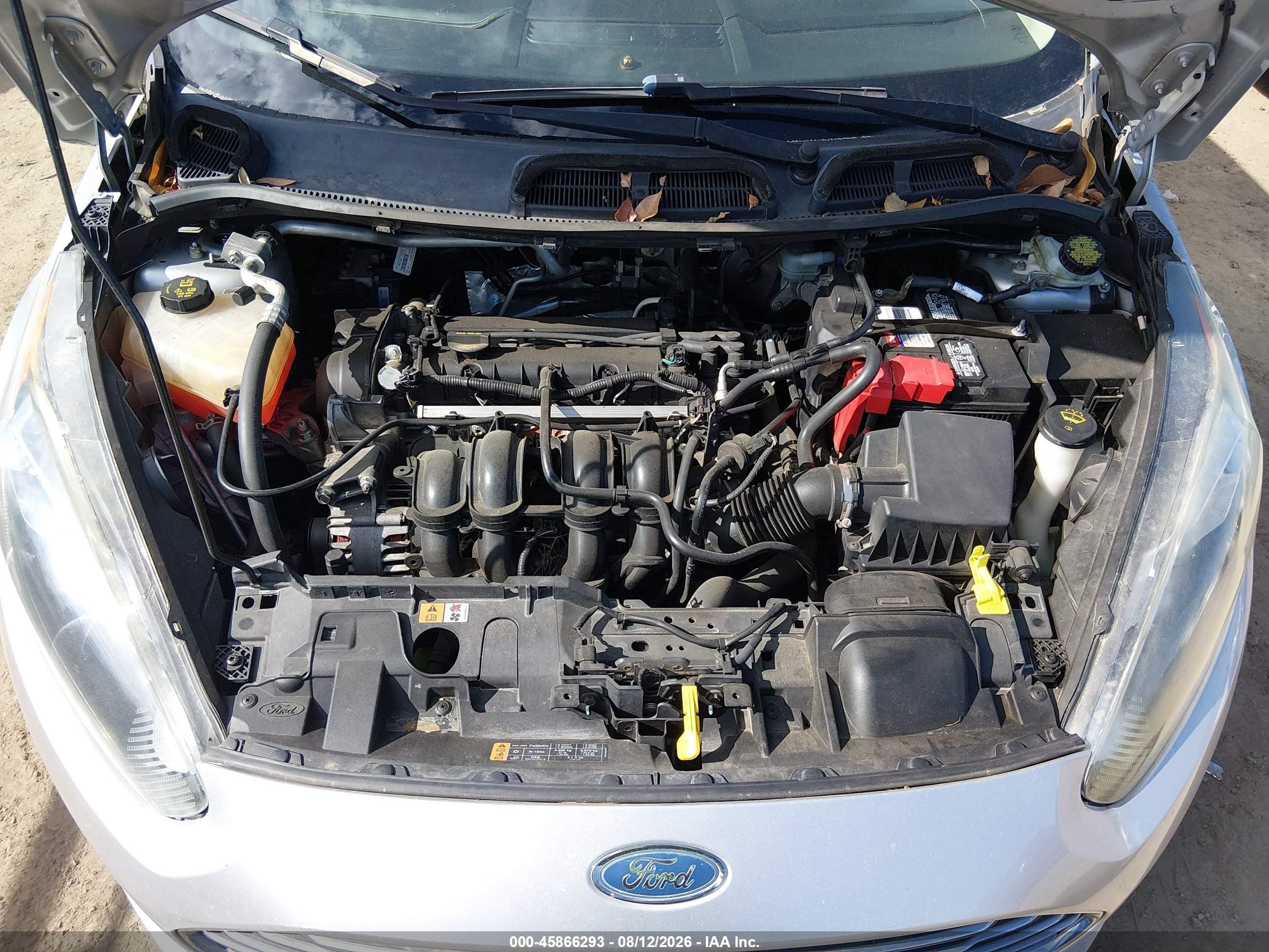 2014 Ford Fiesta Se Silver vin: 3FADP4BJ2EM203489