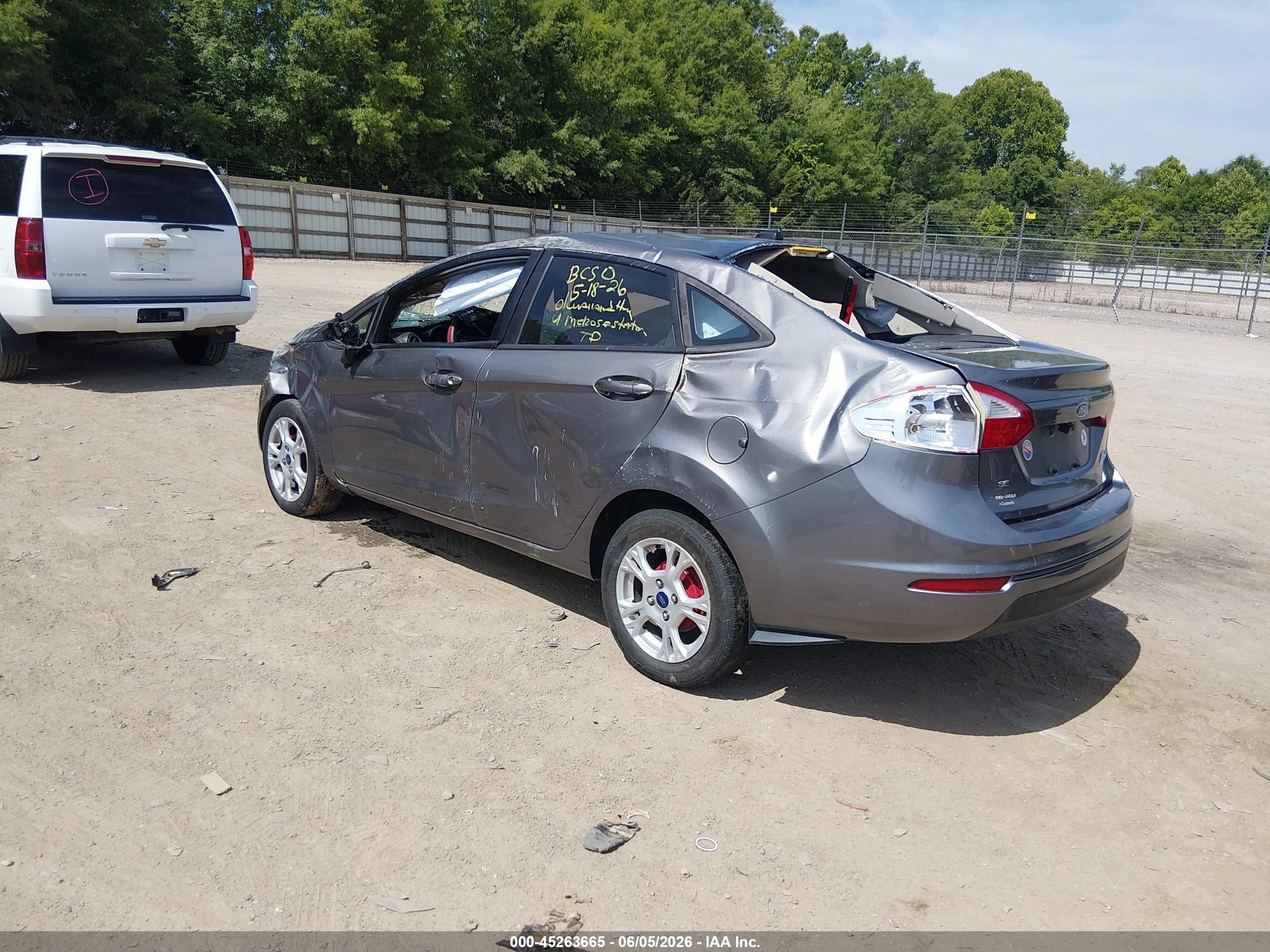 2014 Ford Fiesta Se Gray vin: 3FADP4BJ2EM205369