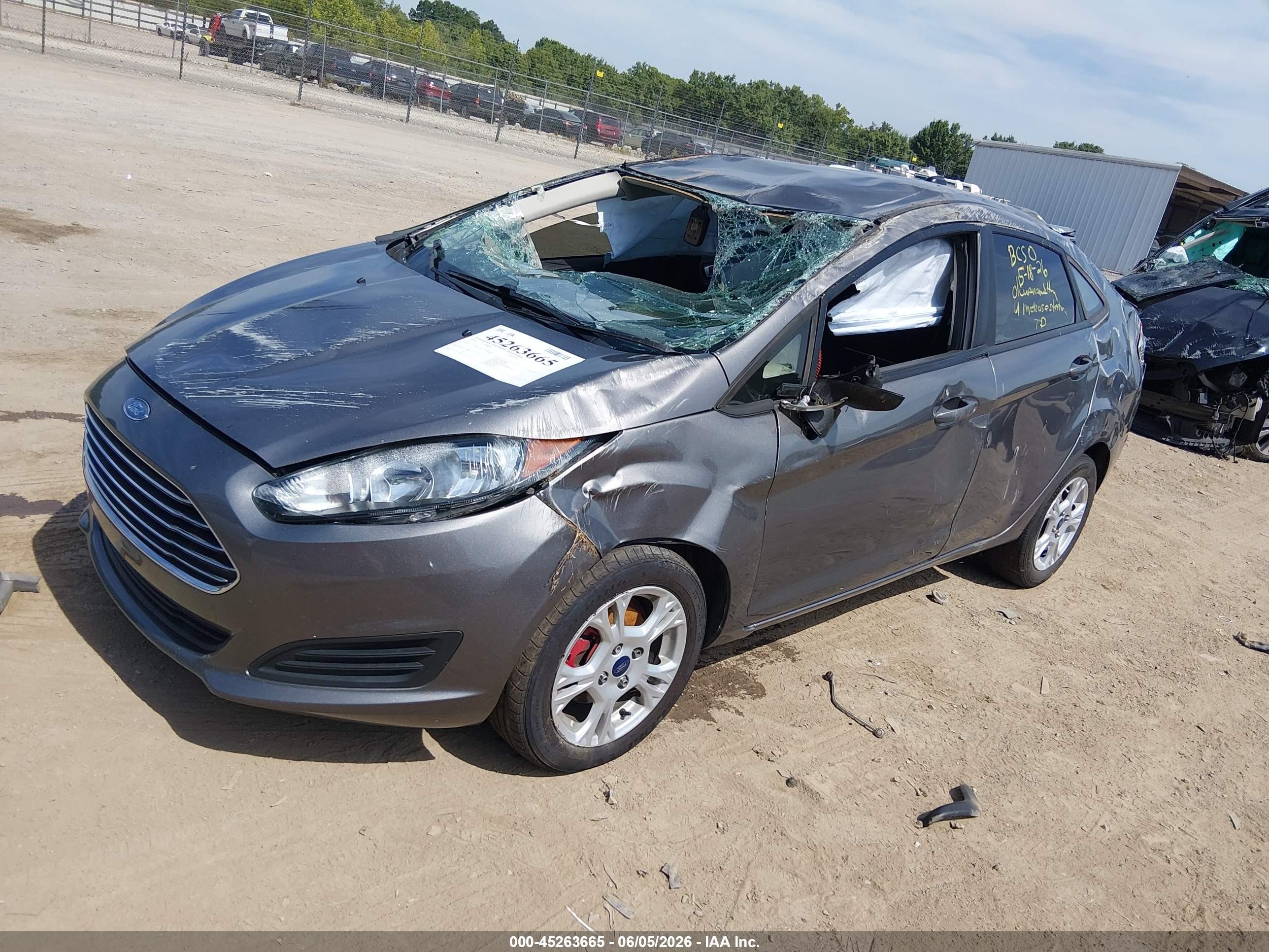 2014 Ford Fiesta Se Gray vin: 3FADP4BJ2EM205369