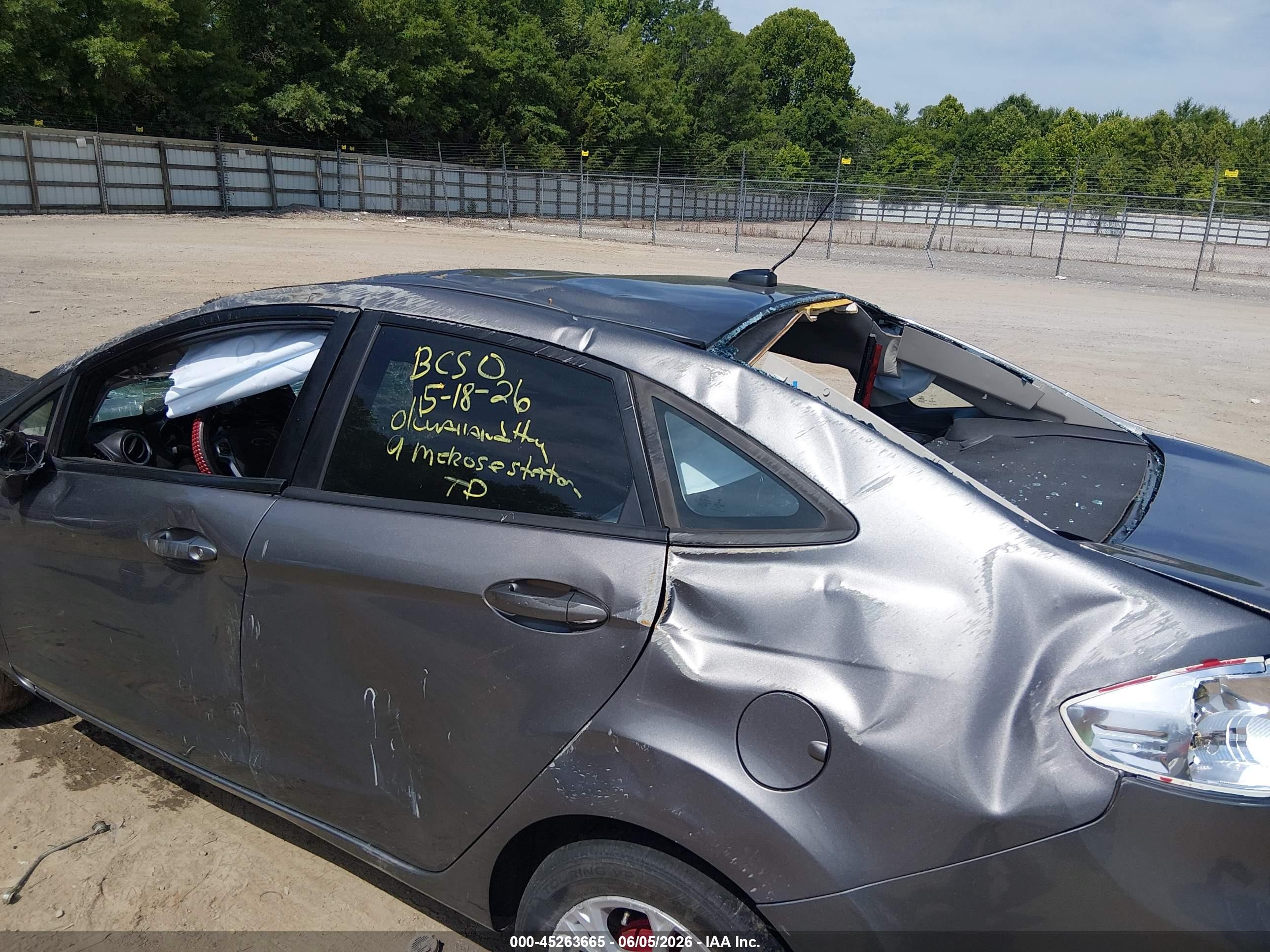 2014 Ford Fiesta Se Gray vin: 3FADP4BJ2EM205369