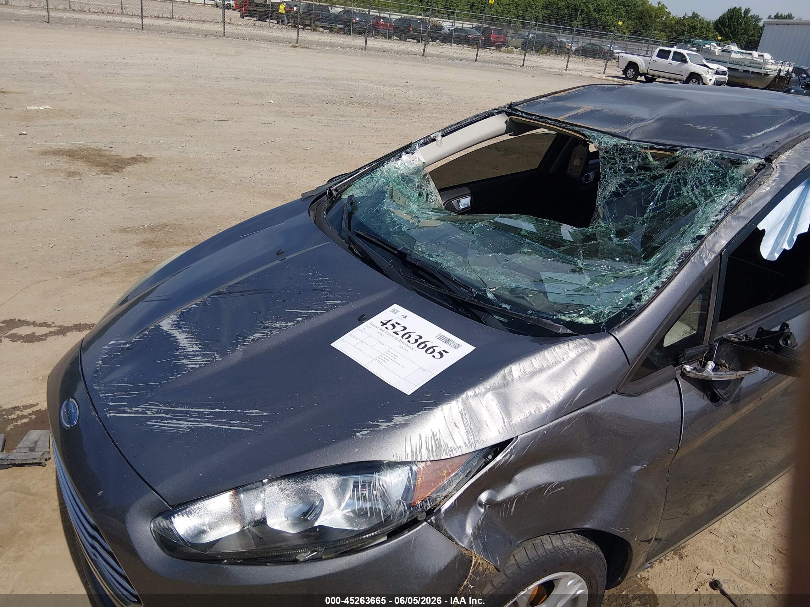 2014 Ford Fiesta Se Gray vin: 3FADP4BJ2EM205369