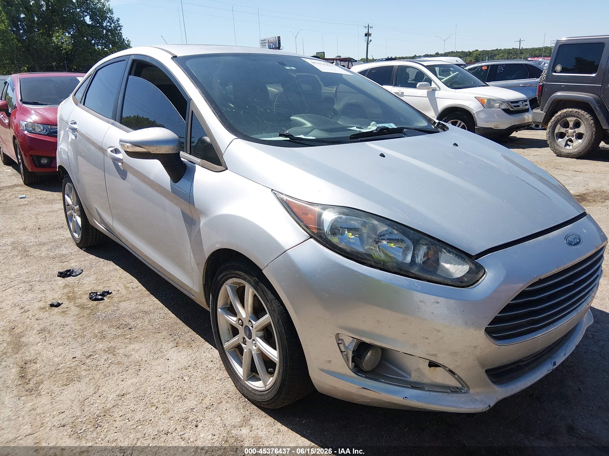 2014 Ford Fiesta Se Silver vin: 3FADP4BJ2EM225928