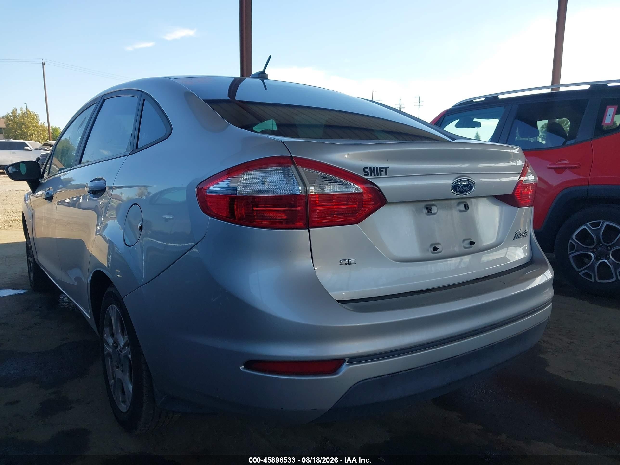 2015 Ford Fiesta Se Silver vin: 3FADP4BJ2FM190969