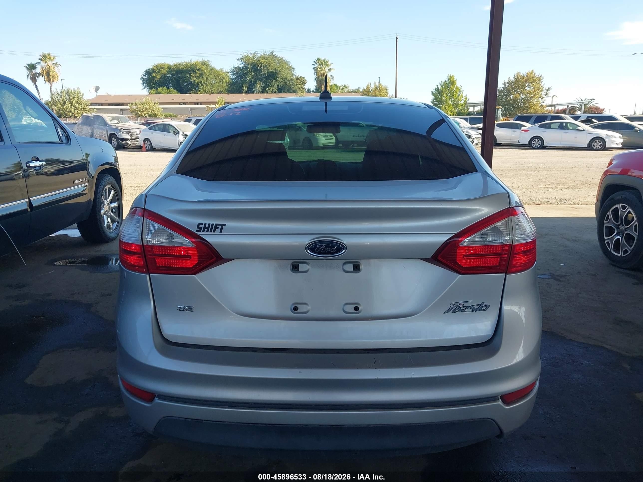 2015 Ford Fiesta Se Silver vin: 3FADP4BJ2FM190969