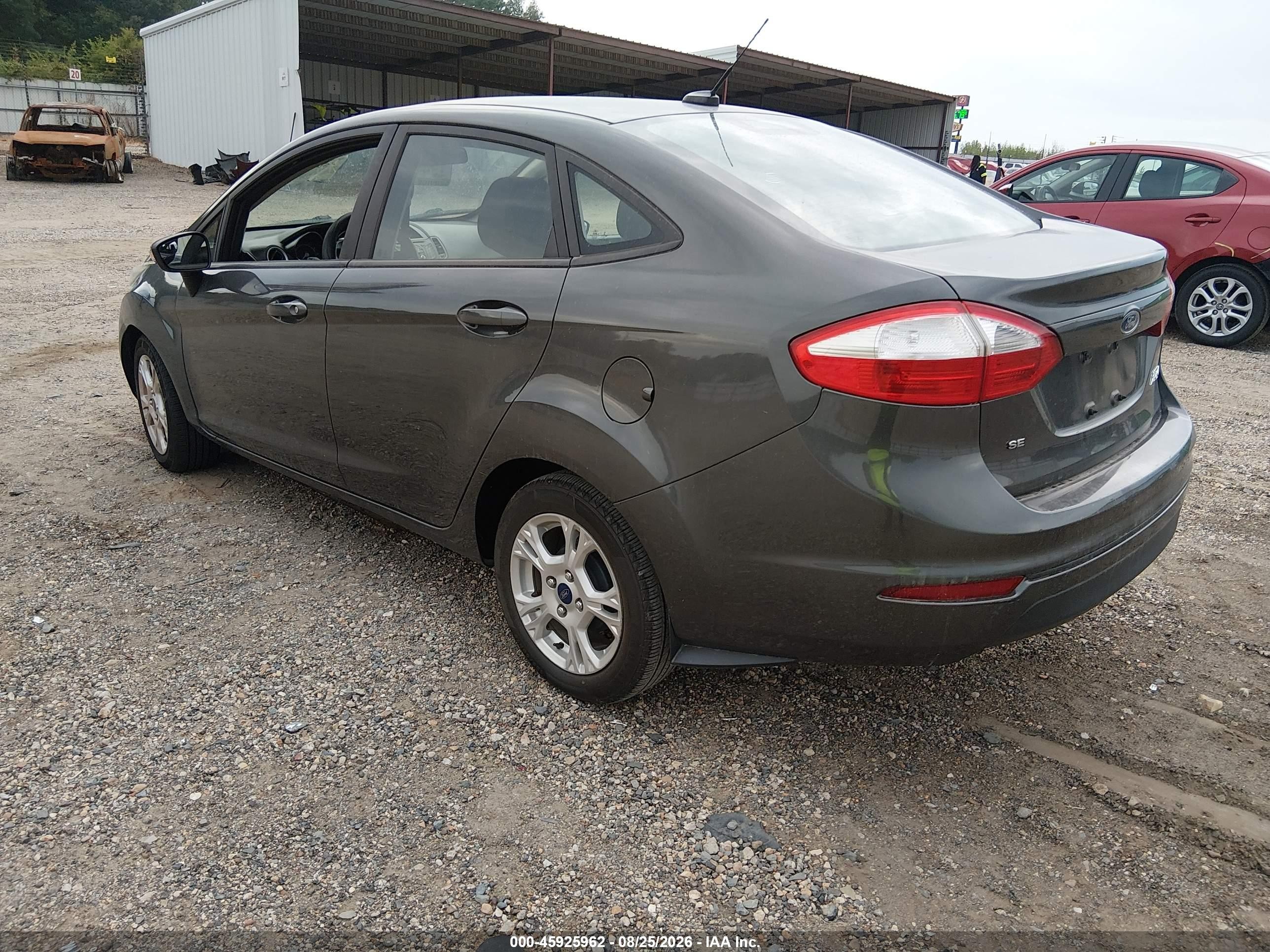2015 Ford Fiesta Se Gray vin: 3FADP4BJ2FM196447