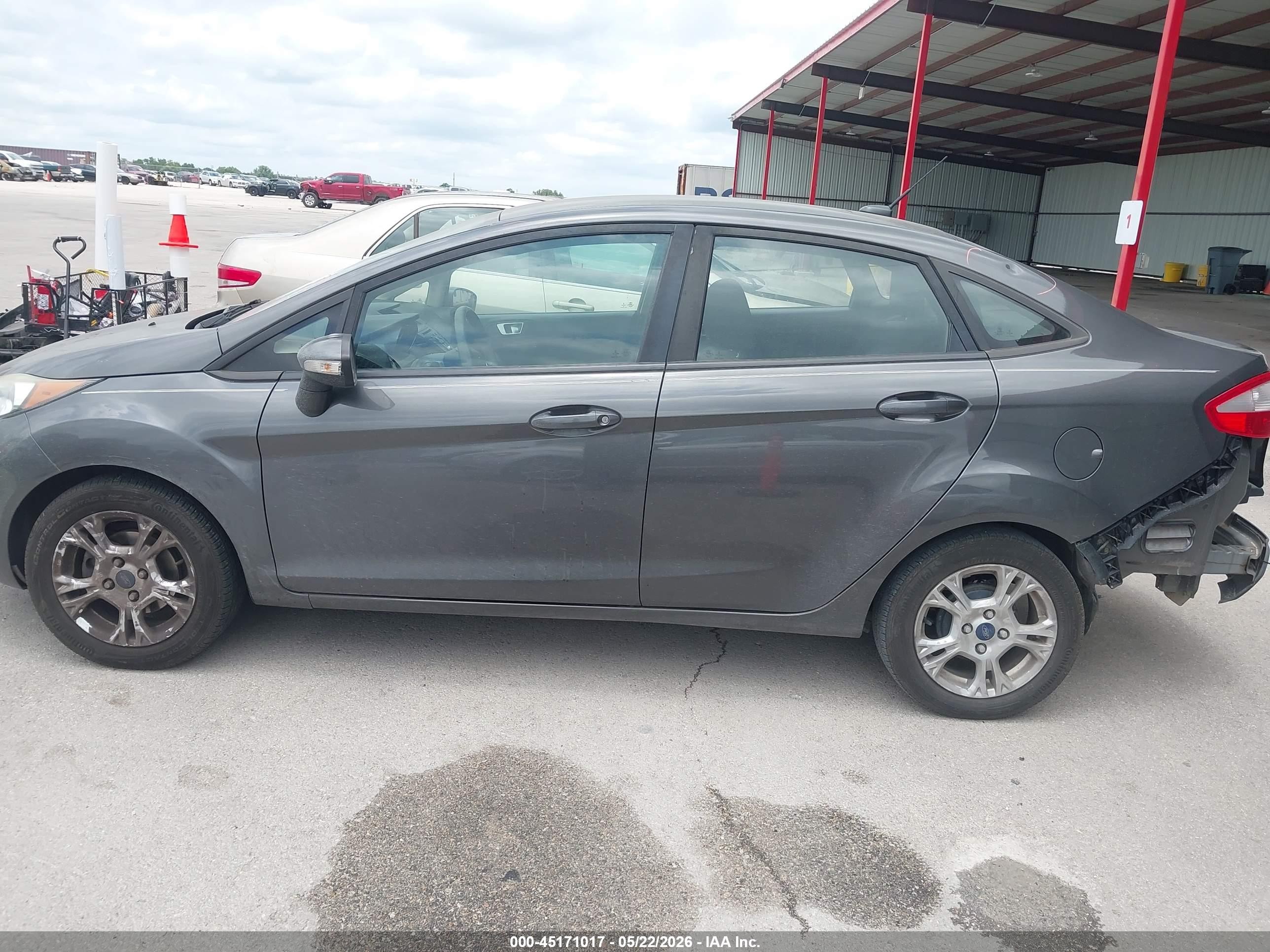 2015 Ford Fiesta Se Gray vin: 3FADP4BJ2FM221105