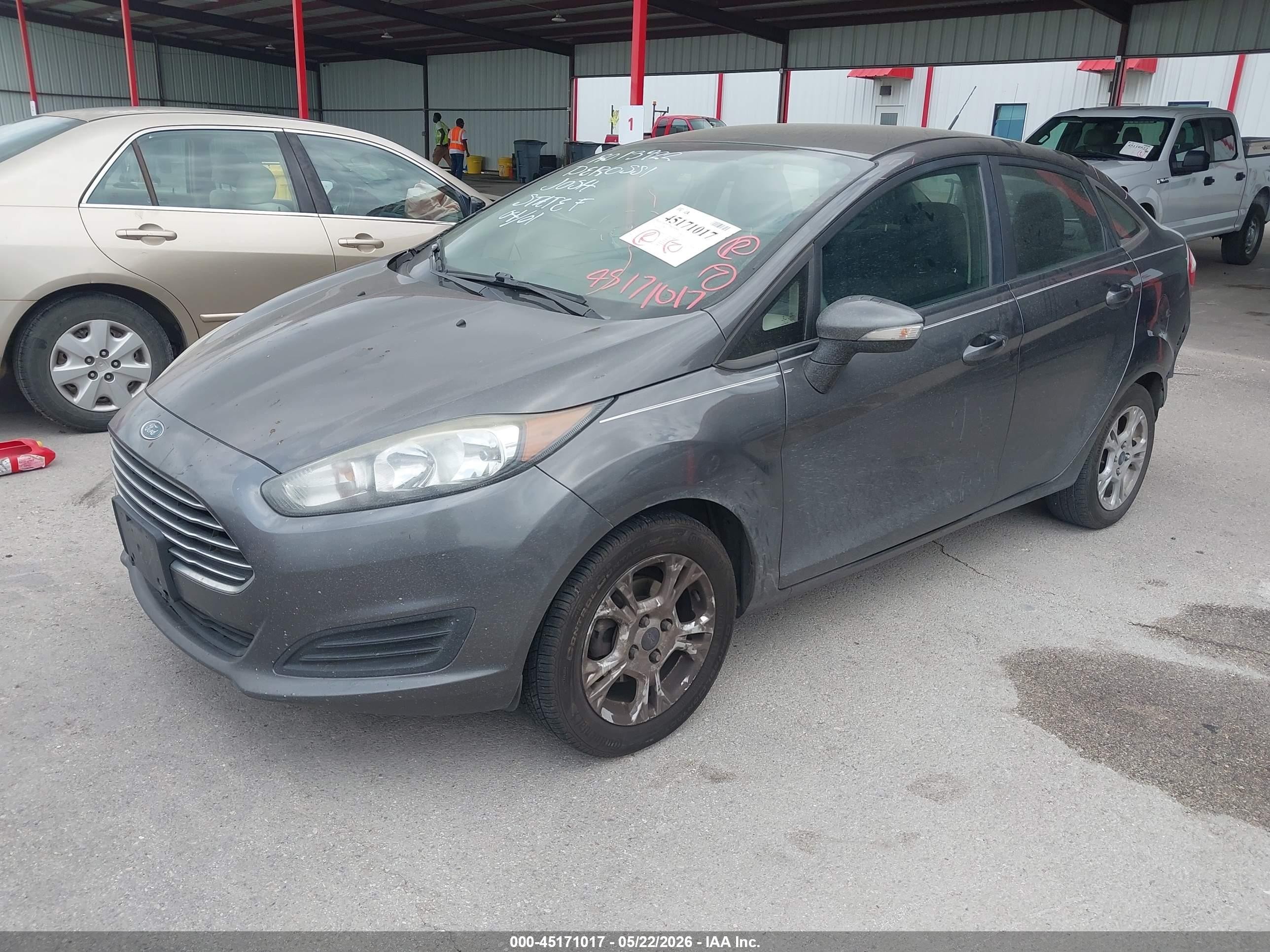 2015 Ford Fiesta Se Gray vin: 3FADP4BJ2FM221105