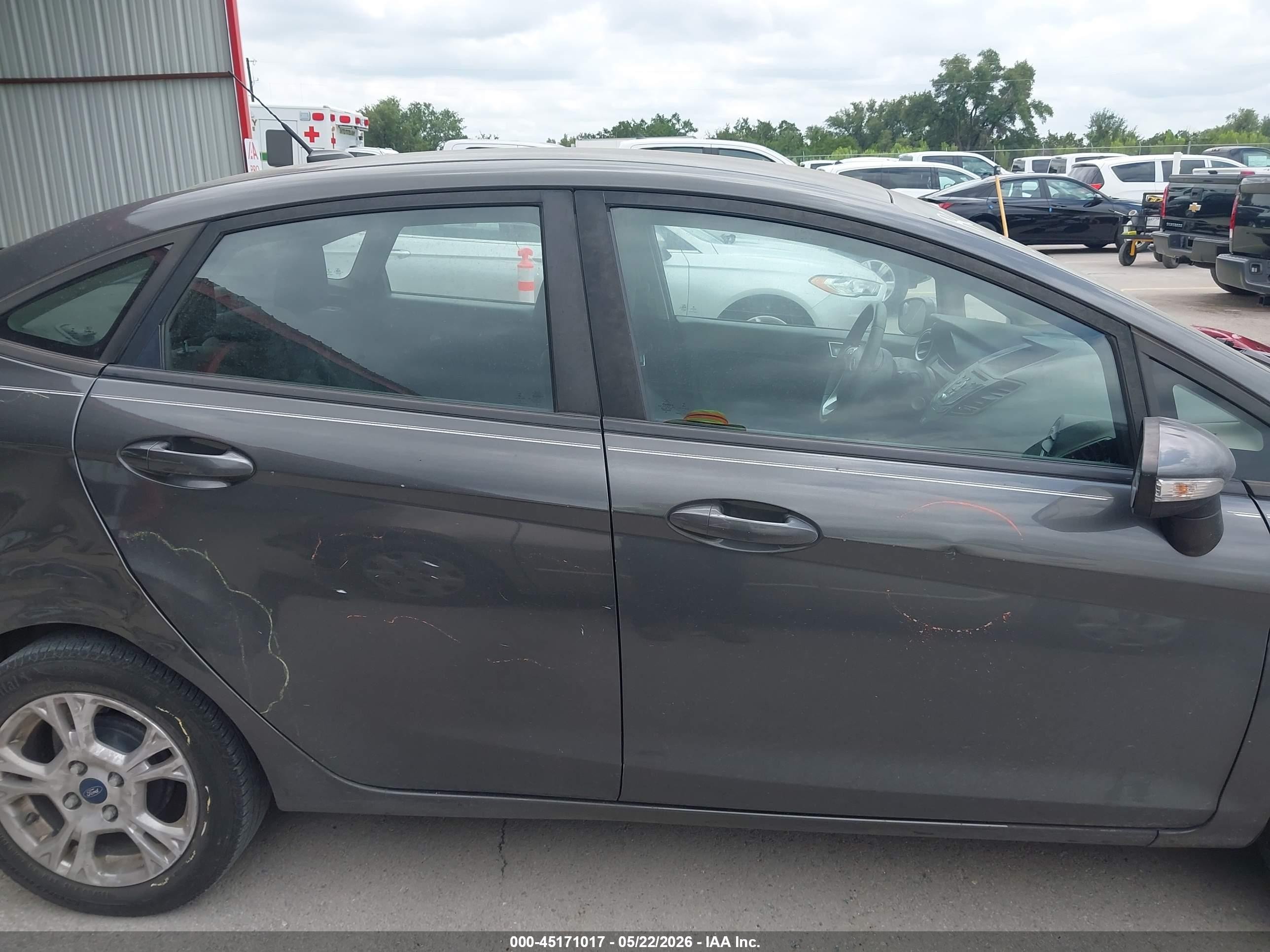 2015 Ford Fiesta Se Gray vin: 3FADP4BJ2FM221105