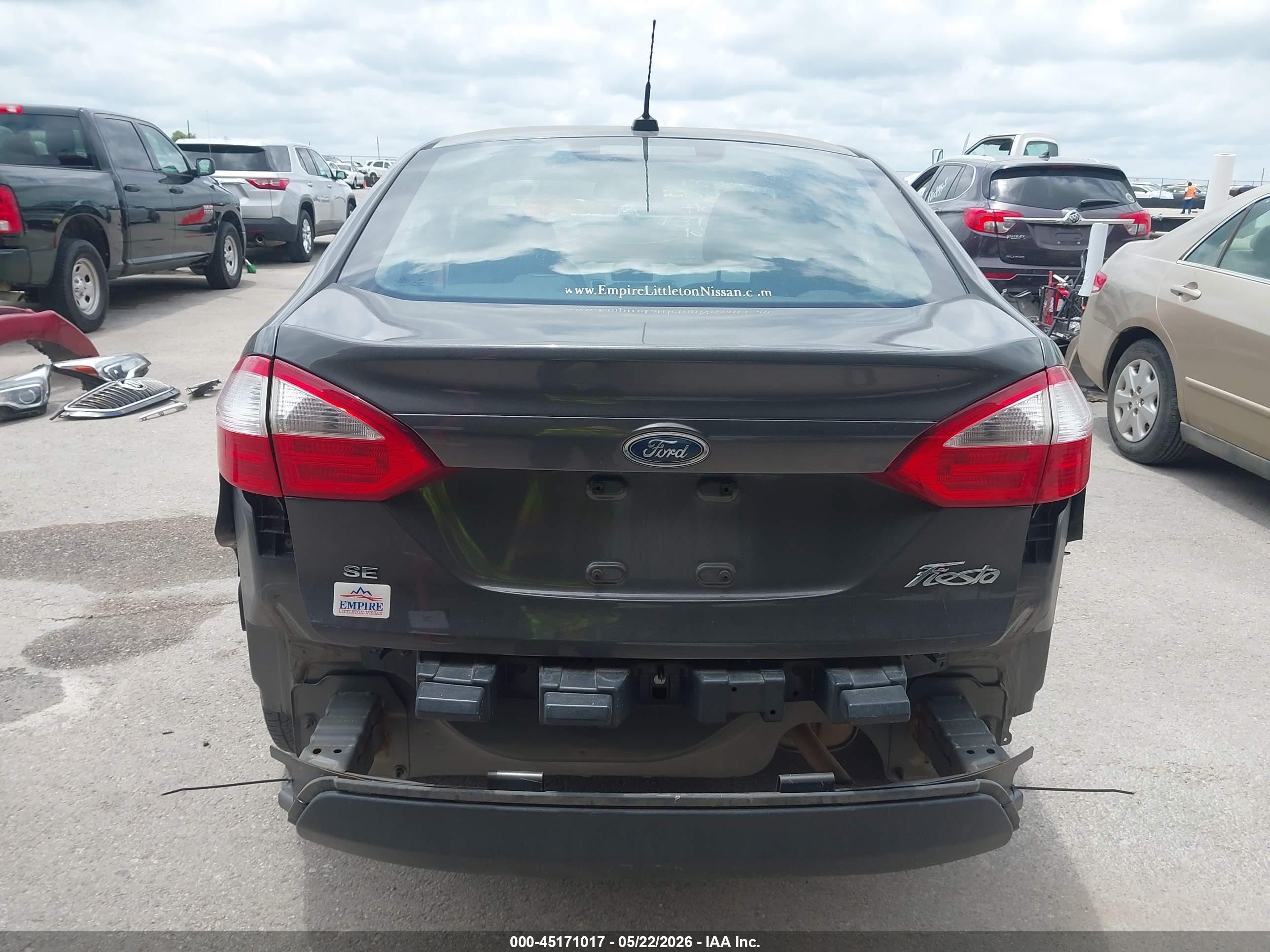 2015 Ford Fiesta Se Gray vin: 3FADP4BJ2FM221105