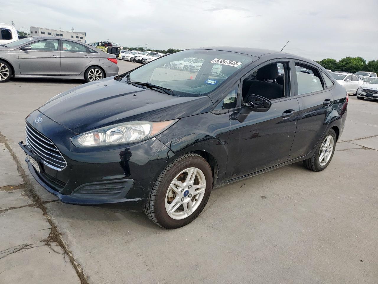 2018 Ford Fiesta Se Black vin: 3FADP4BJ2JM111888