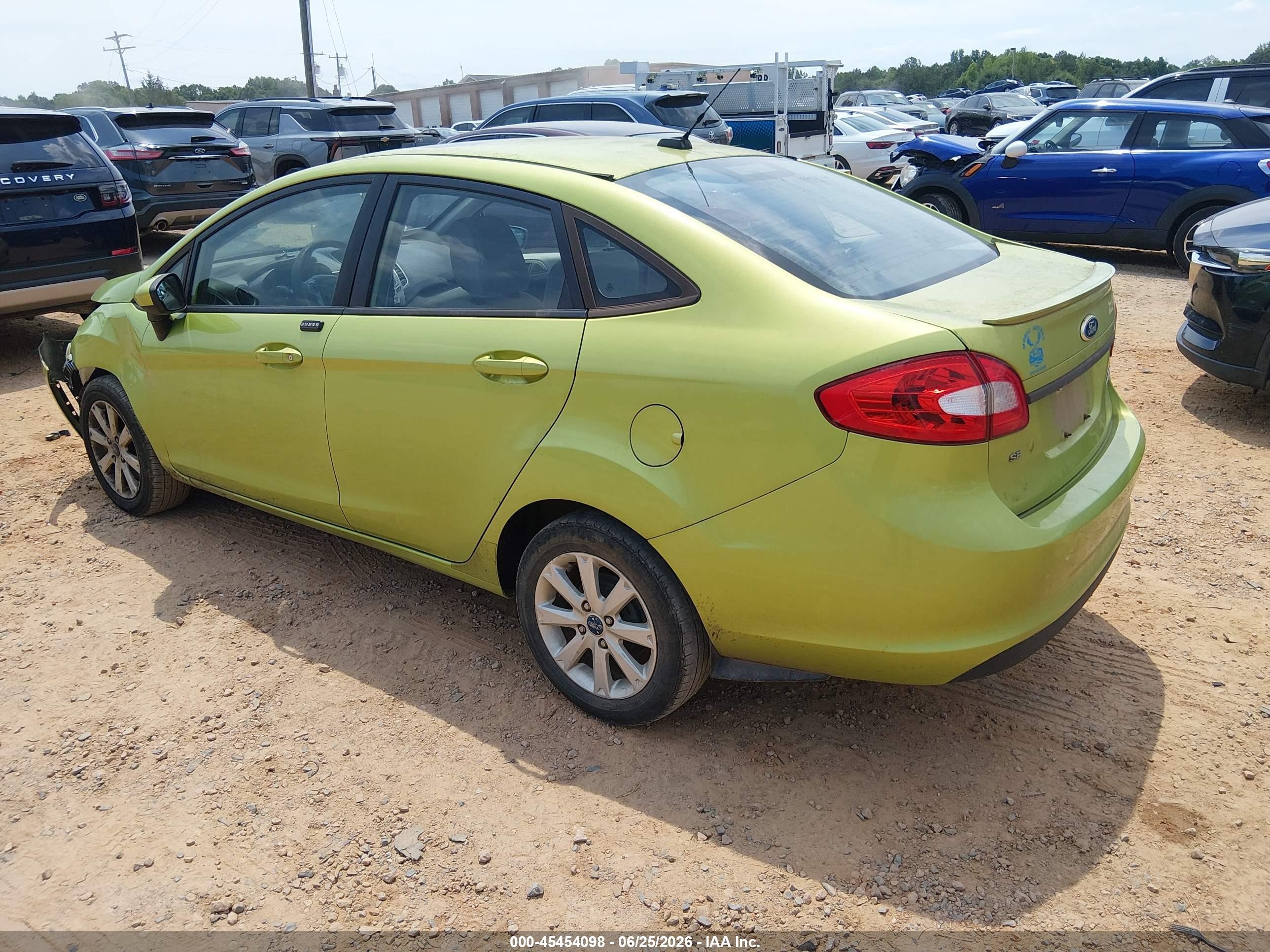 2011 Ford Fiesta Se Green vin: 3FADP4BJ3BM140530