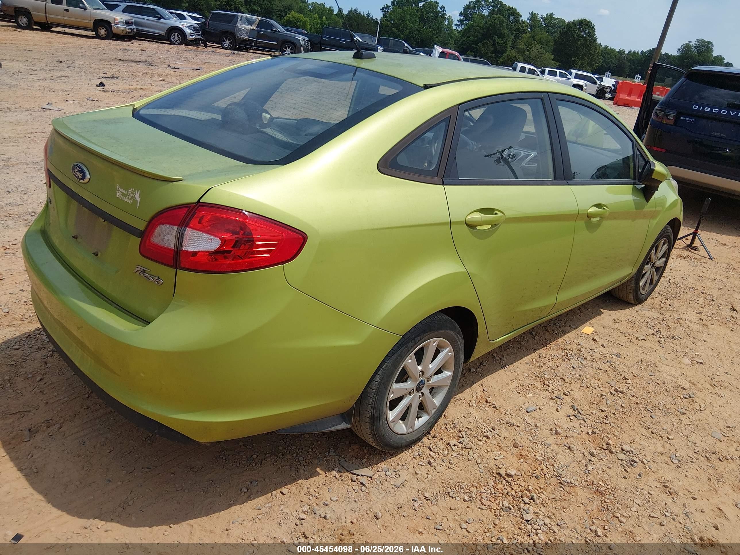 2011 Ford Fiesta Se Green vin: 3FADP4BJ3BM140530