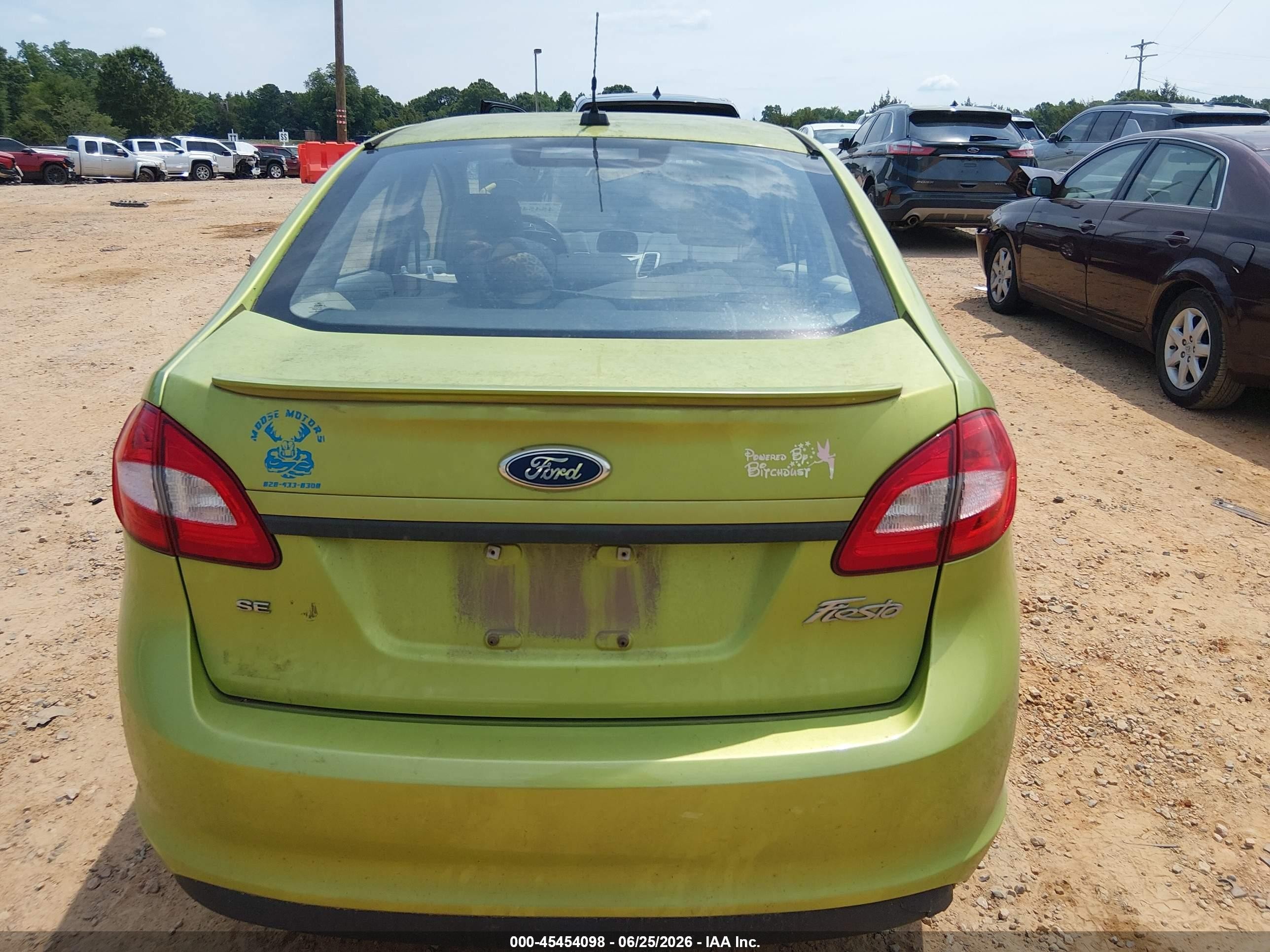 2011 Ford Fiesta Se Green vin: 3FADP4BJ3BM140530