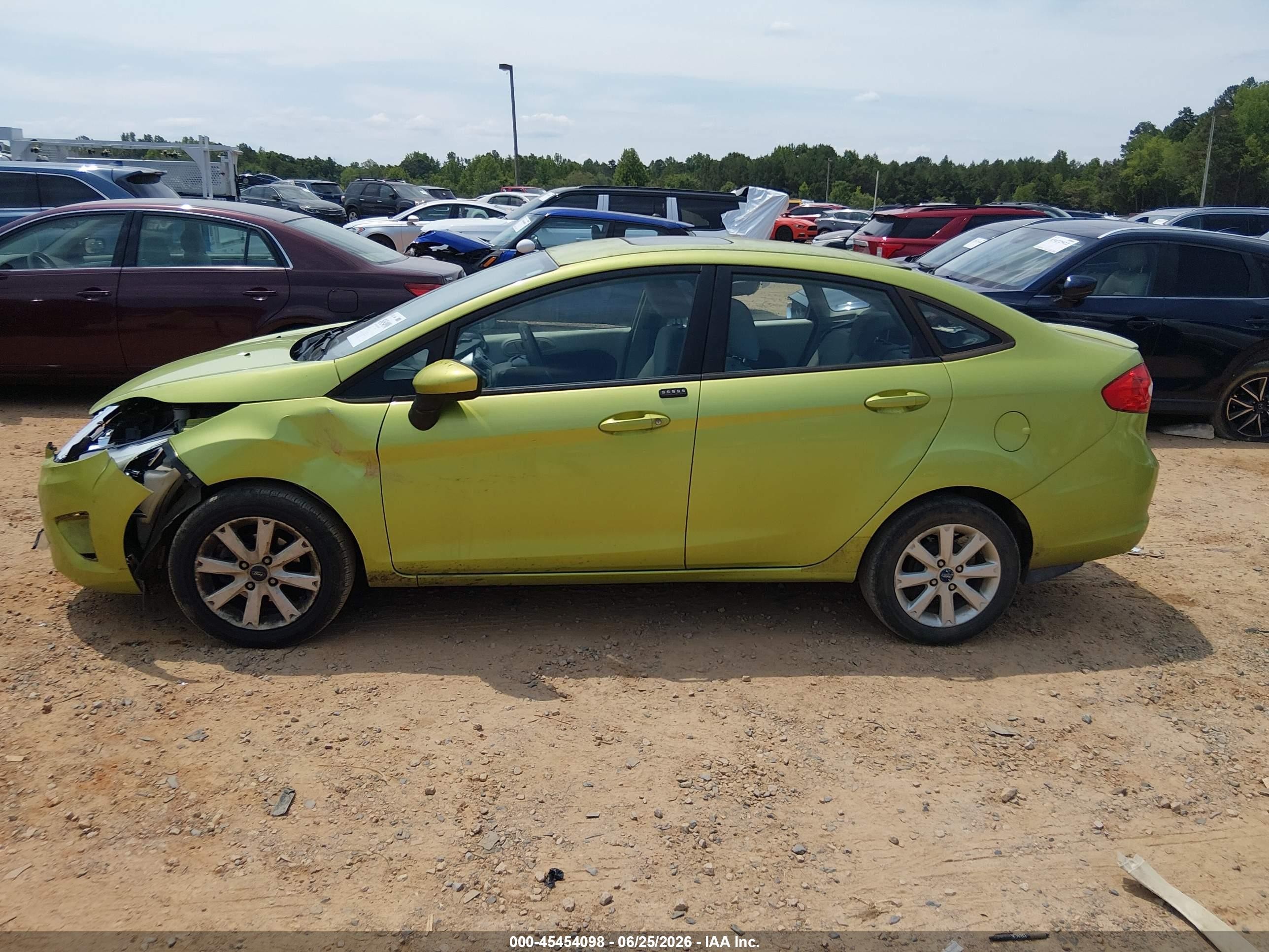 2011 Ford Fiesta Se Green vin: 3FADP4BJ3BM140530