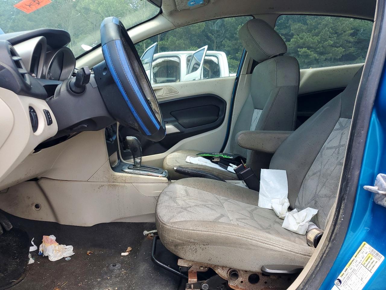 2012 Ford Fiesta Se Blue vin: 3FADP4BJ3CM137046