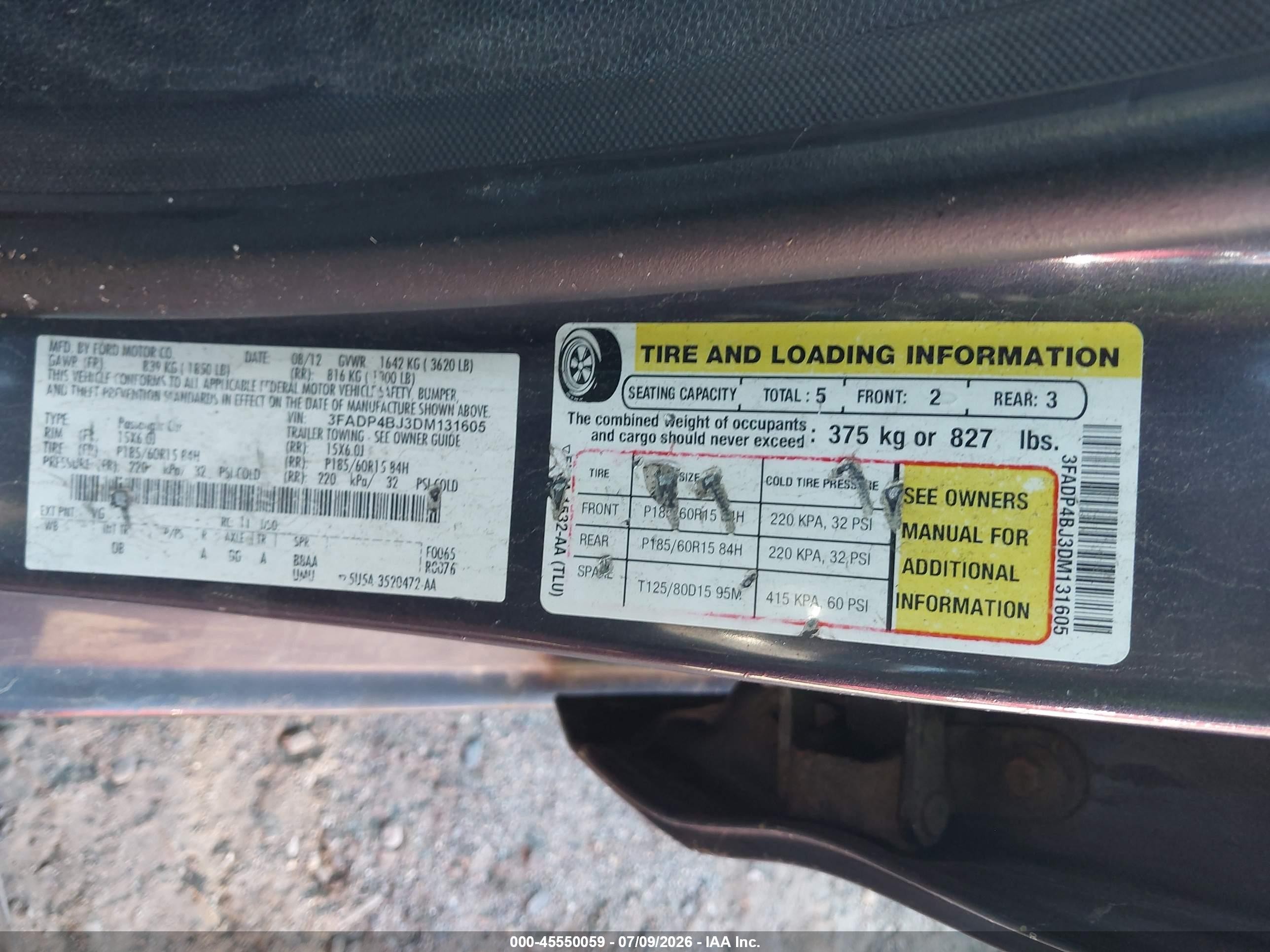 2013 Ford Fiesta Se Gray vin: 3FADP4BJ3DM131605