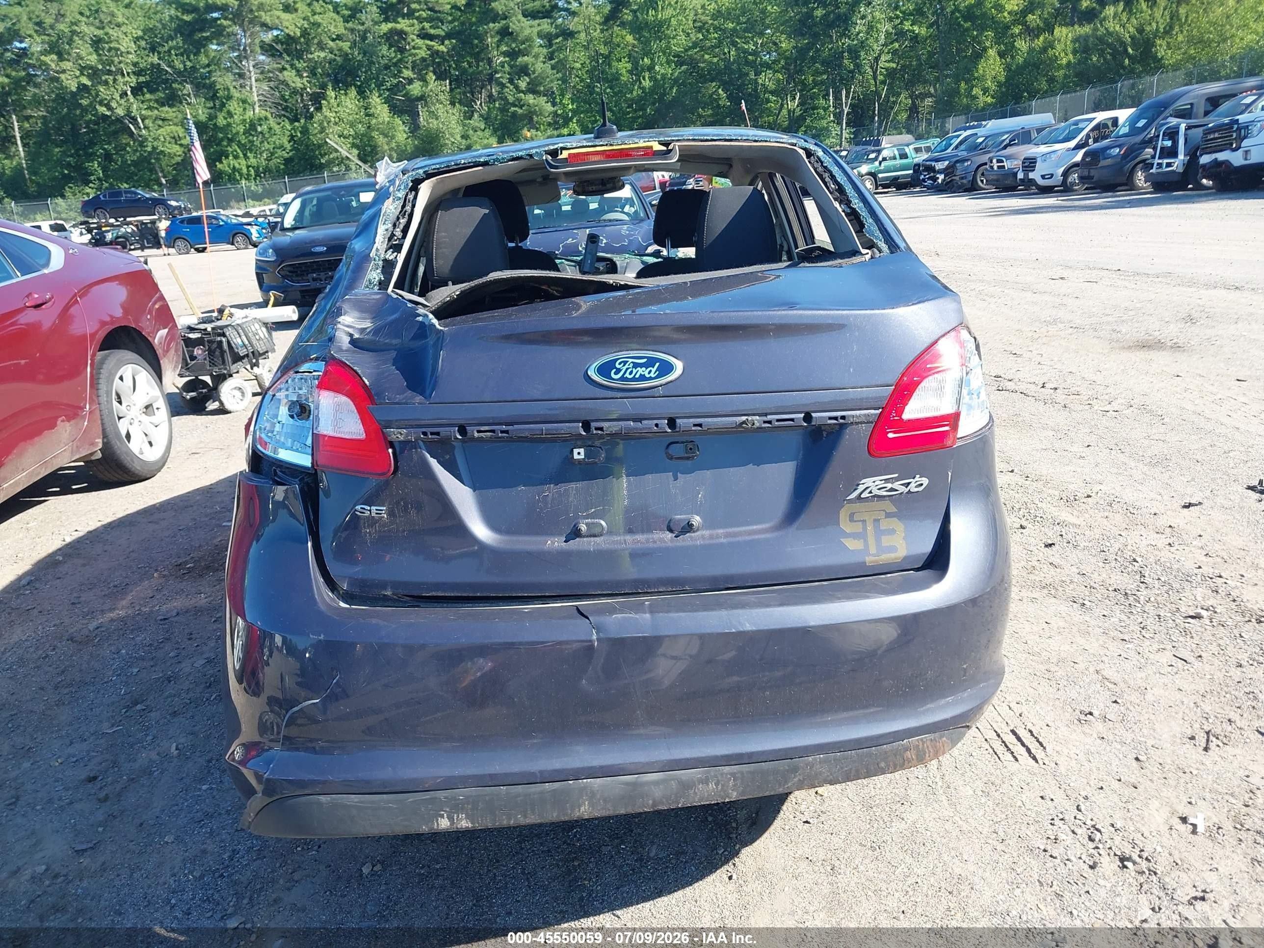 2013 Ford Fiesta Se Gray vin: 3FADP4BJ3DM131605