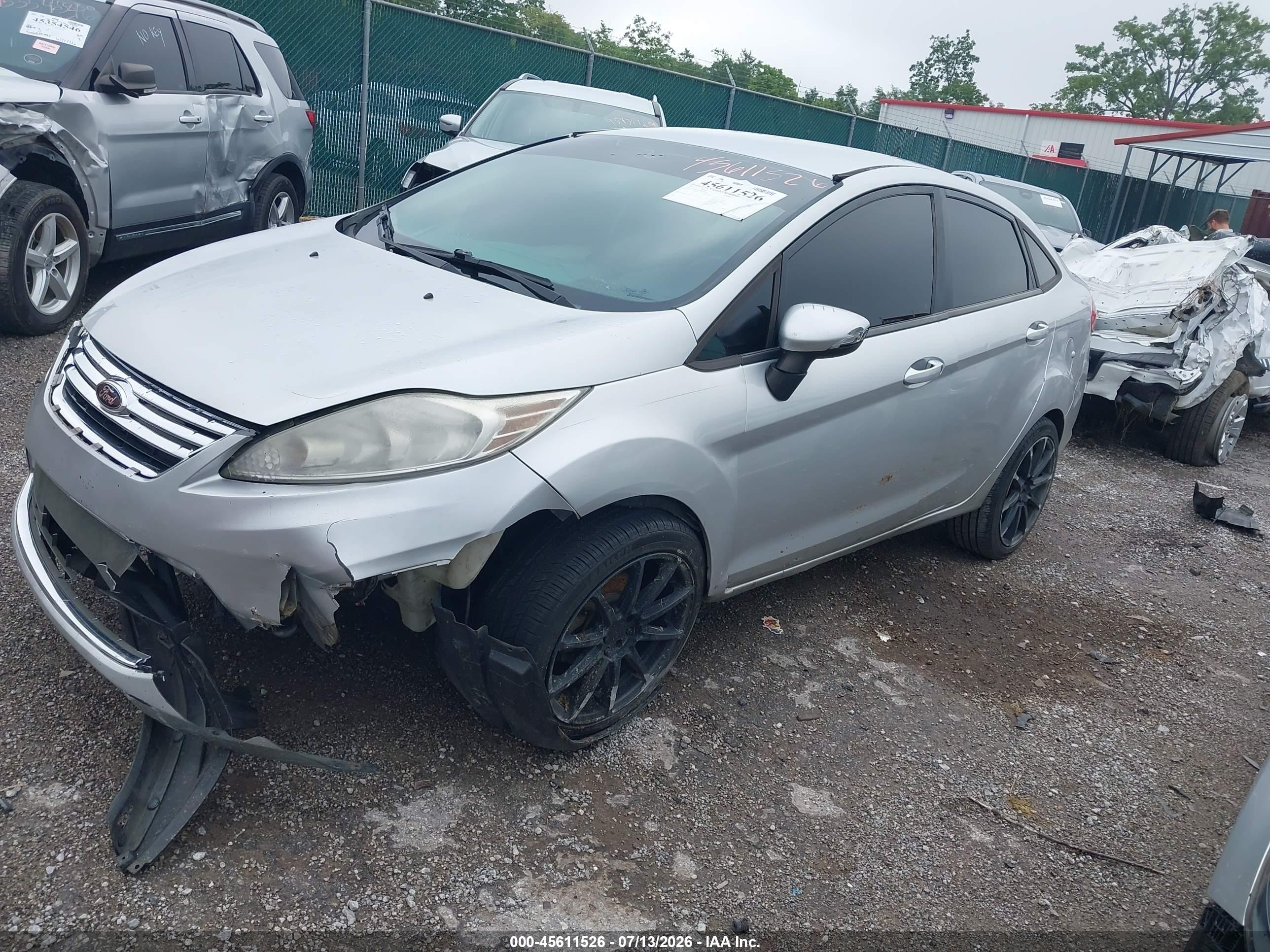 2013 Ford Fiesta Se Silver vin: 3FADP4BJ3DM192341