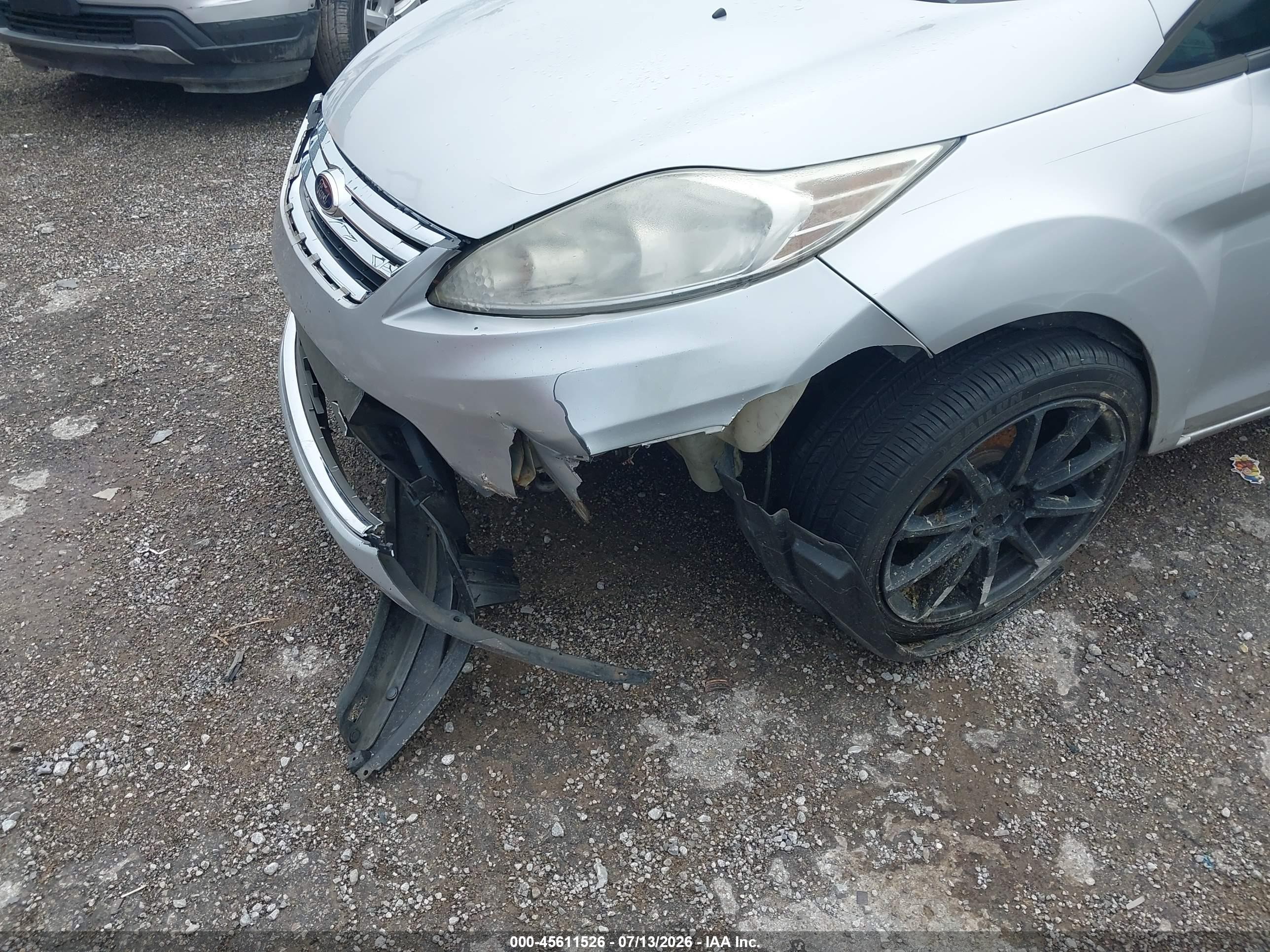 2013 Ford Fiesta Se Silver vin: 3FADP4BJ3DM192341