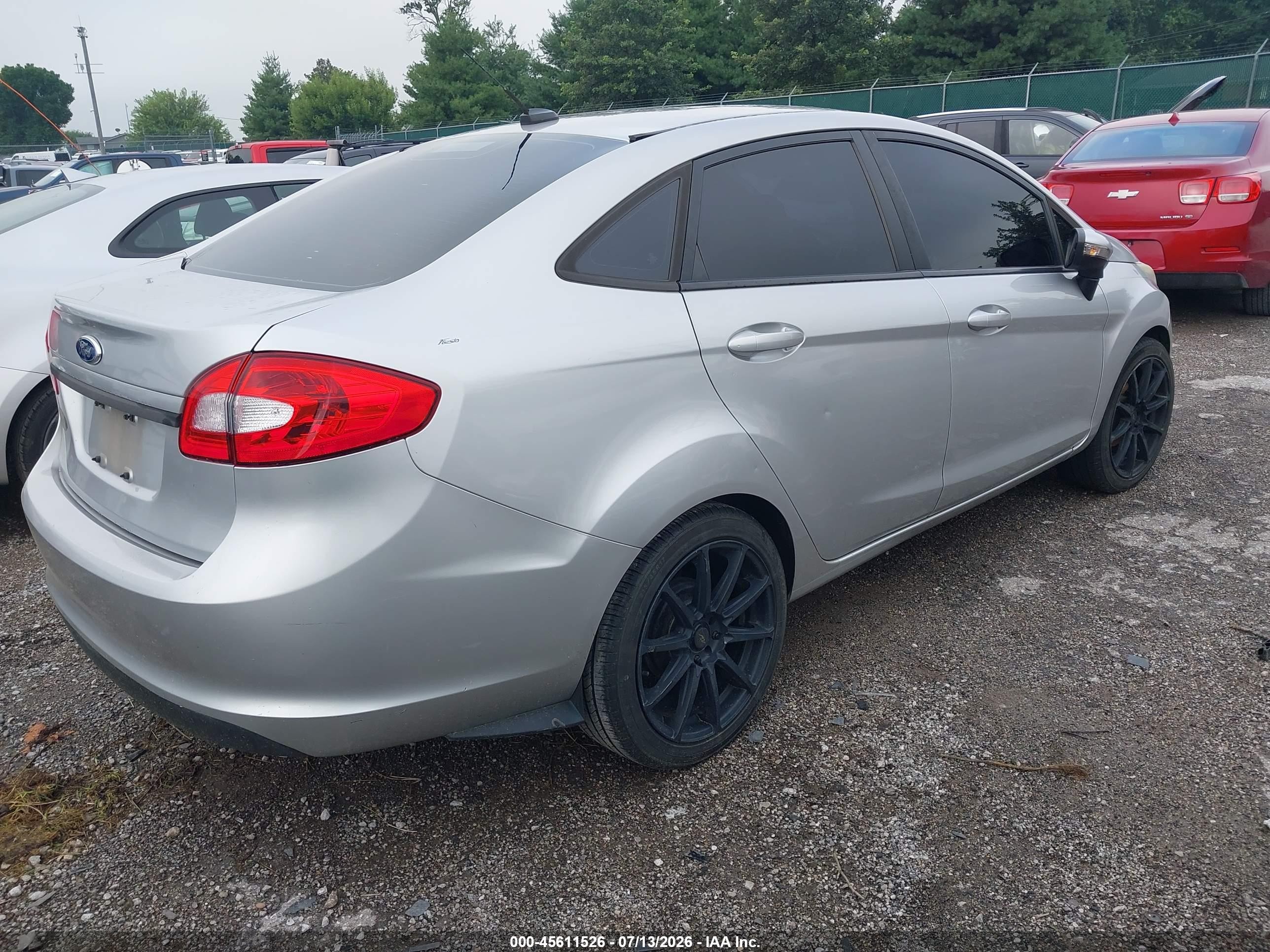 2013 Ford Fiesta Se Silver vin: 3FADP4BJ3DM192341