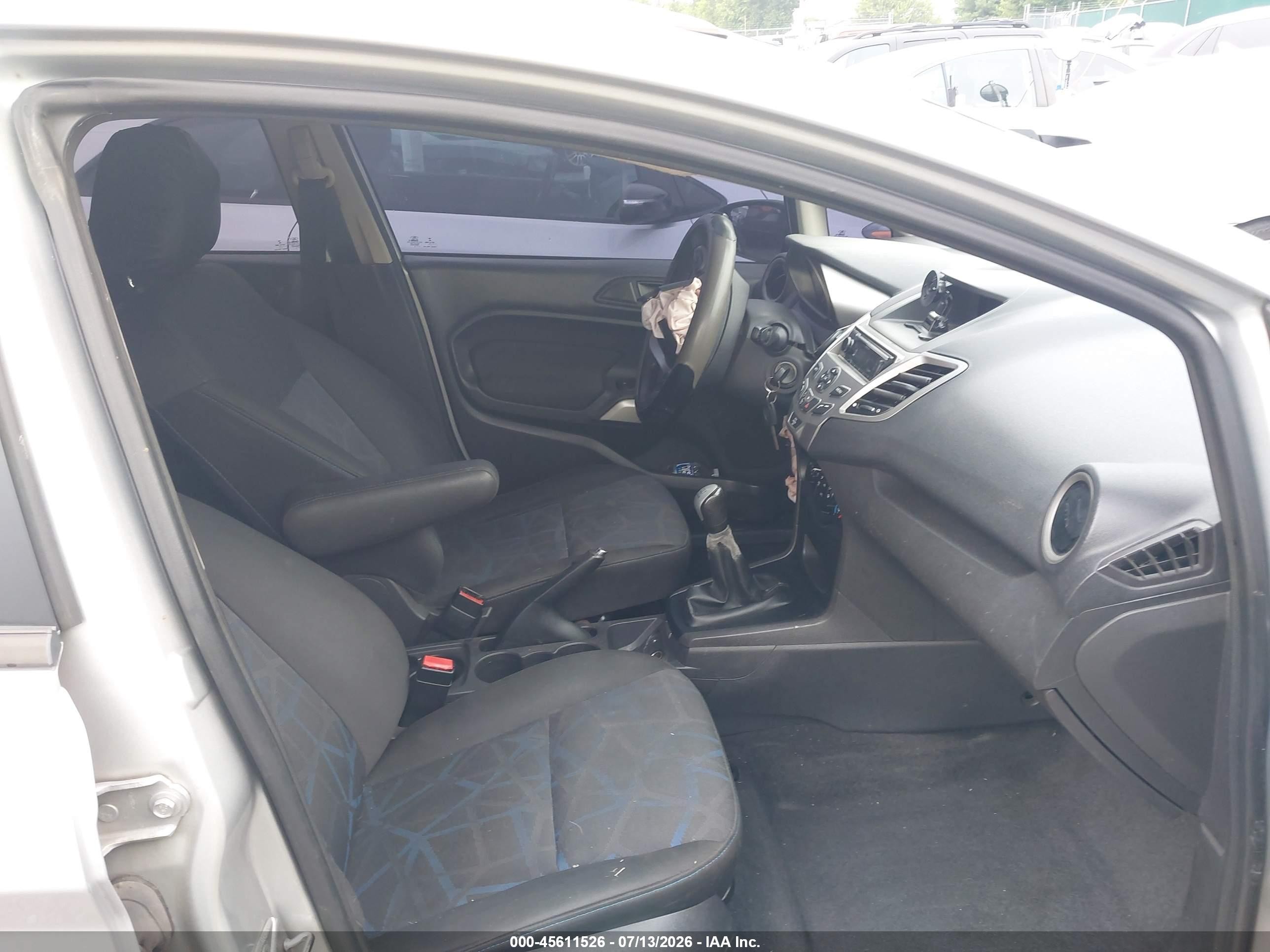 2013 Ford Fiesta Se Silver vin: 3FADP4BJ3DM192341