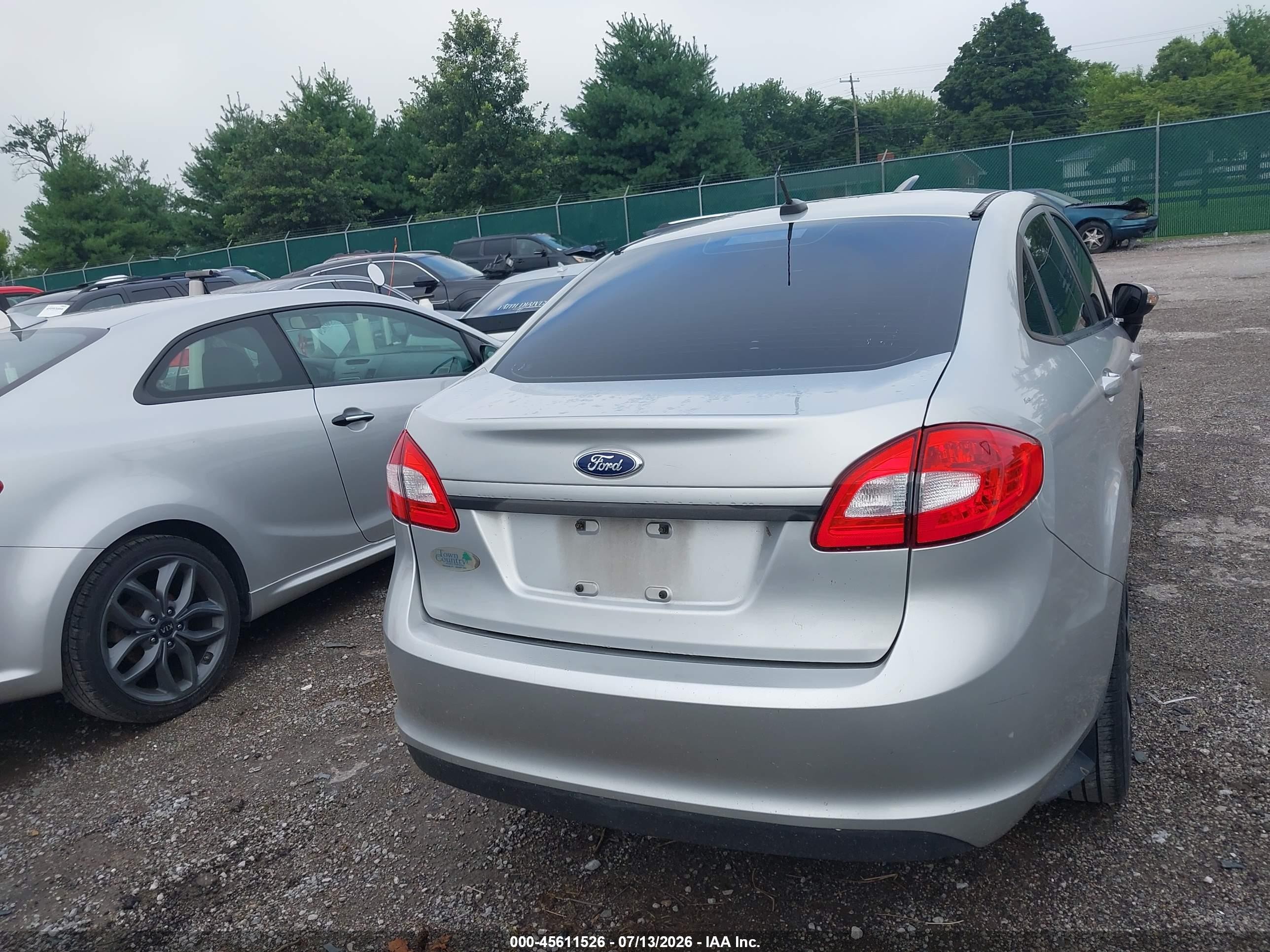 2013 Ford Fiesta Se Silver vin: 3FADP4BJ3DM192341