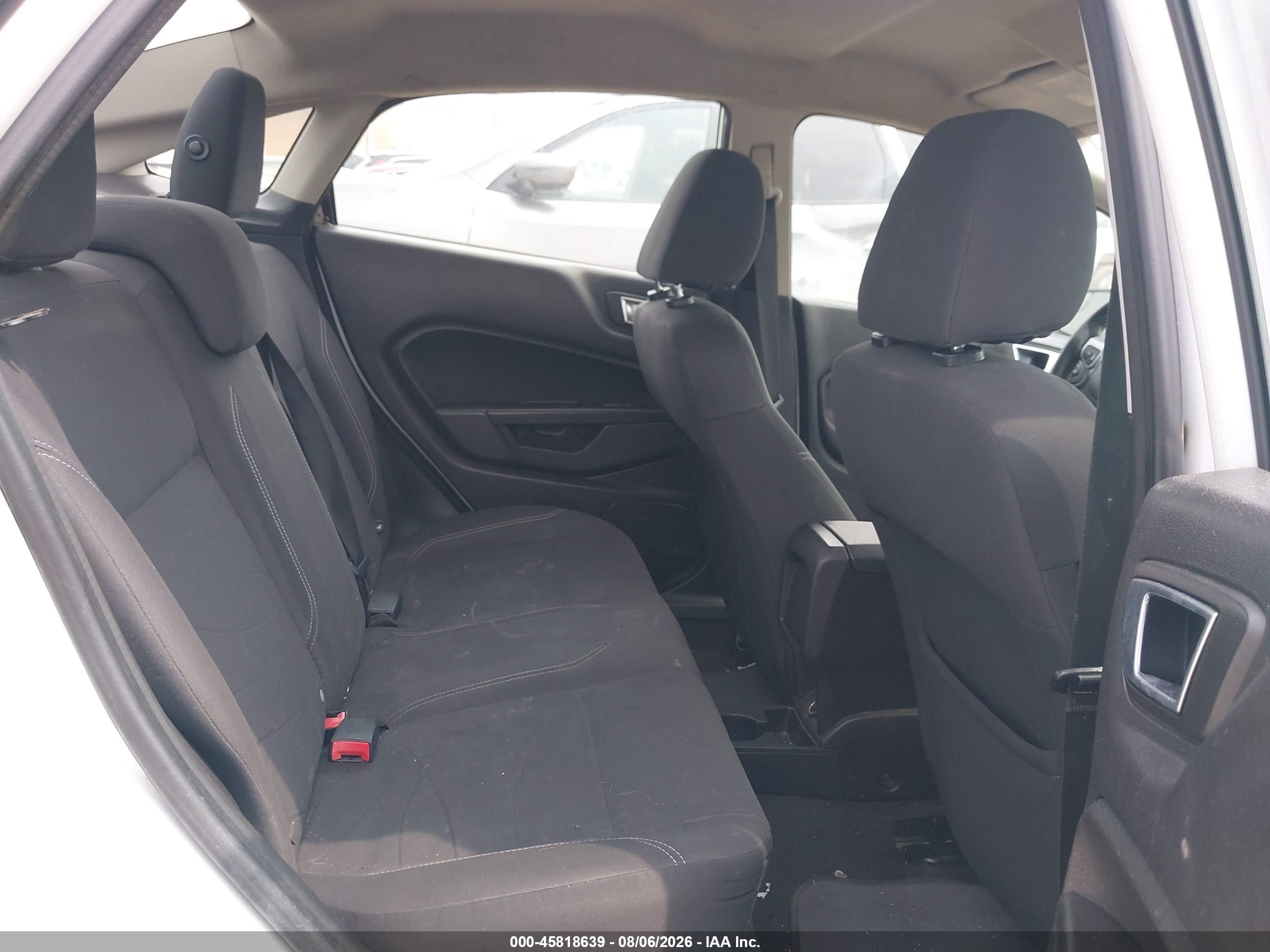 2014 Ford Fiesta Se White vin: 3FADP4BJ3EM107032