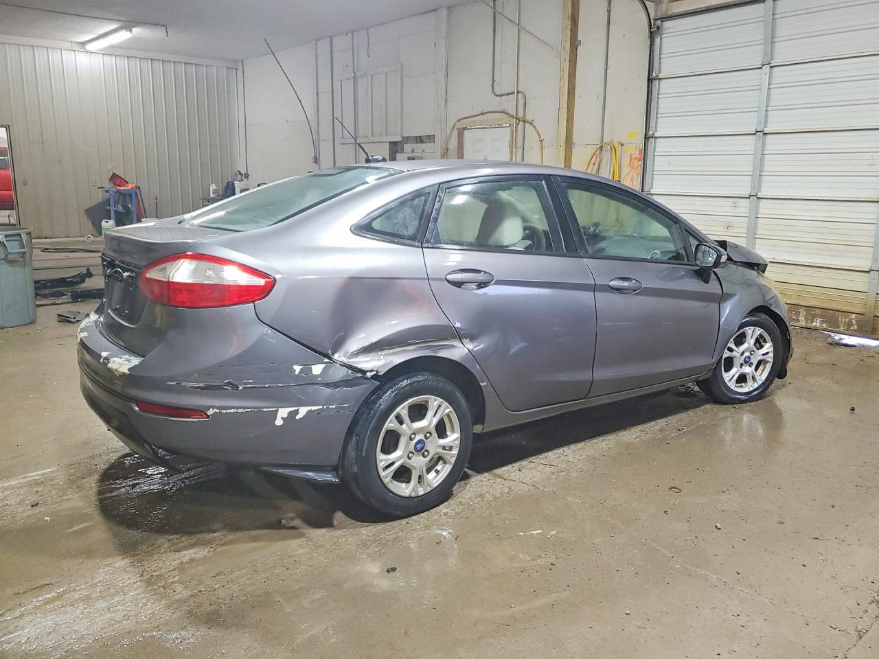 2014 Ford Fiesta Se Gray vin: 3FADP4BJ3EM130956