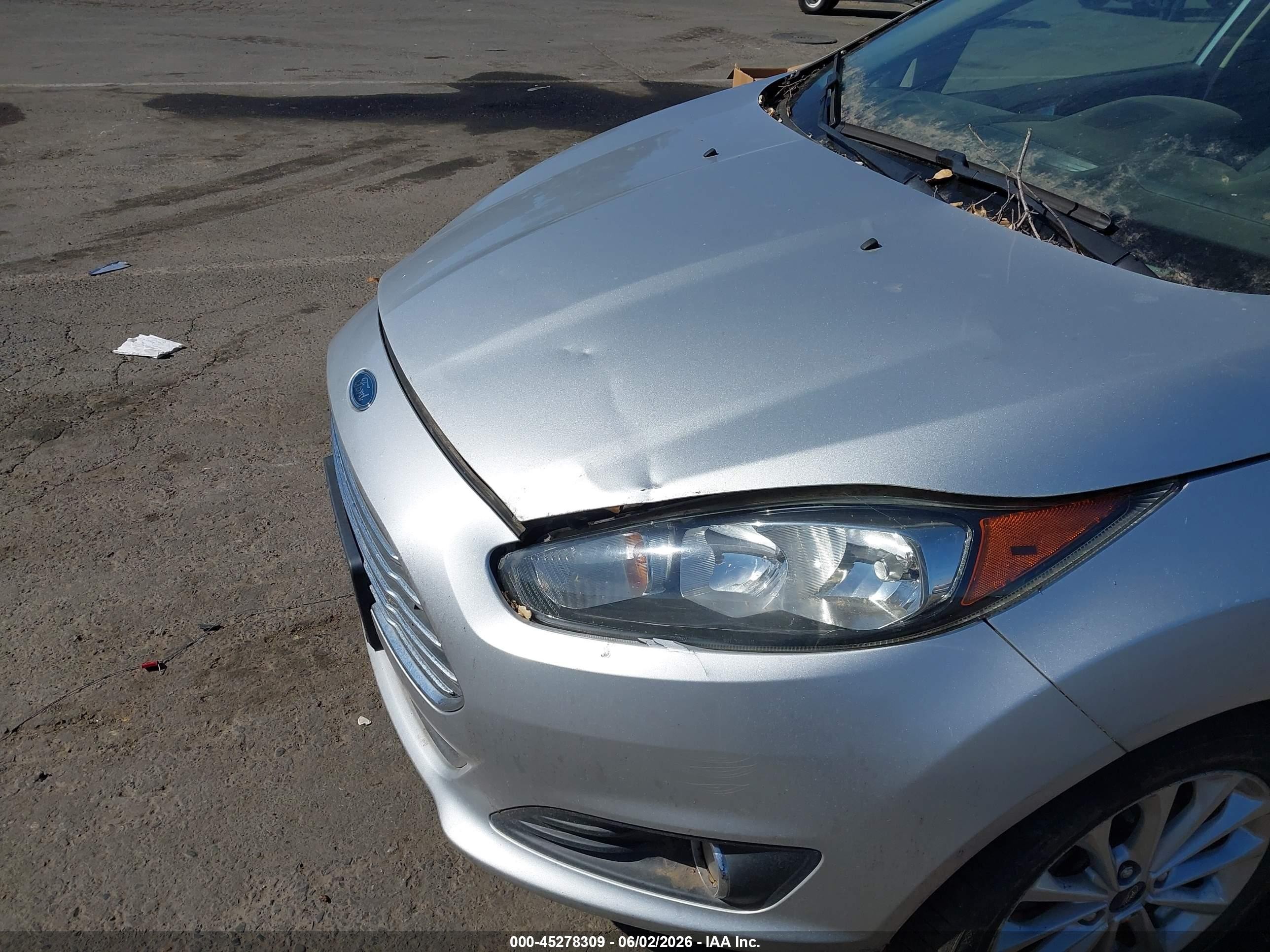 2014 Ford Fiesta Se Silver vin: 3FADP4BJ3EM171927