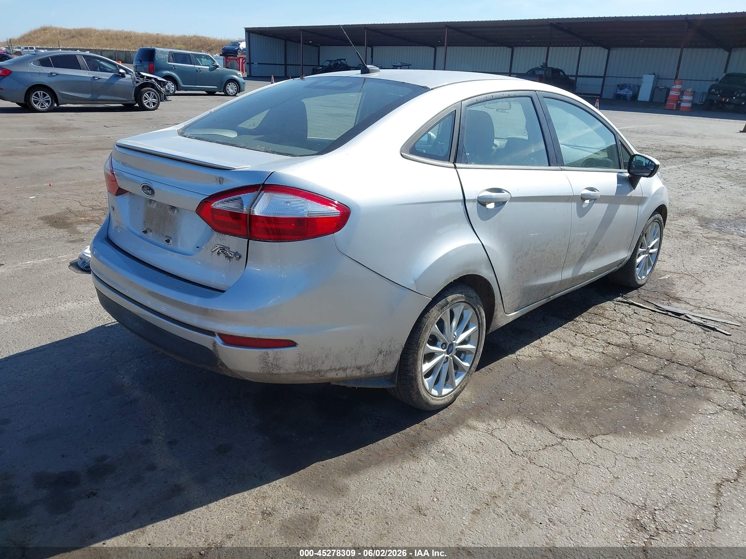 2014 Ford Fiesta Se Silver vin: 3FADP4BJ3EM171927