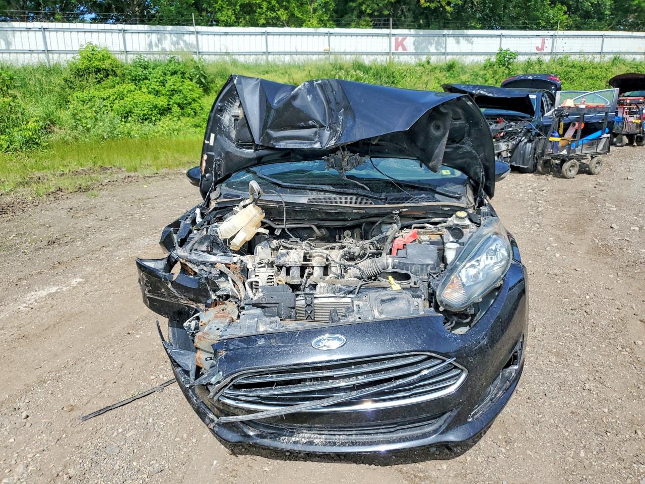 2014 Ford Fiesta Se Black vin: 3FADP4BJ3EM186377