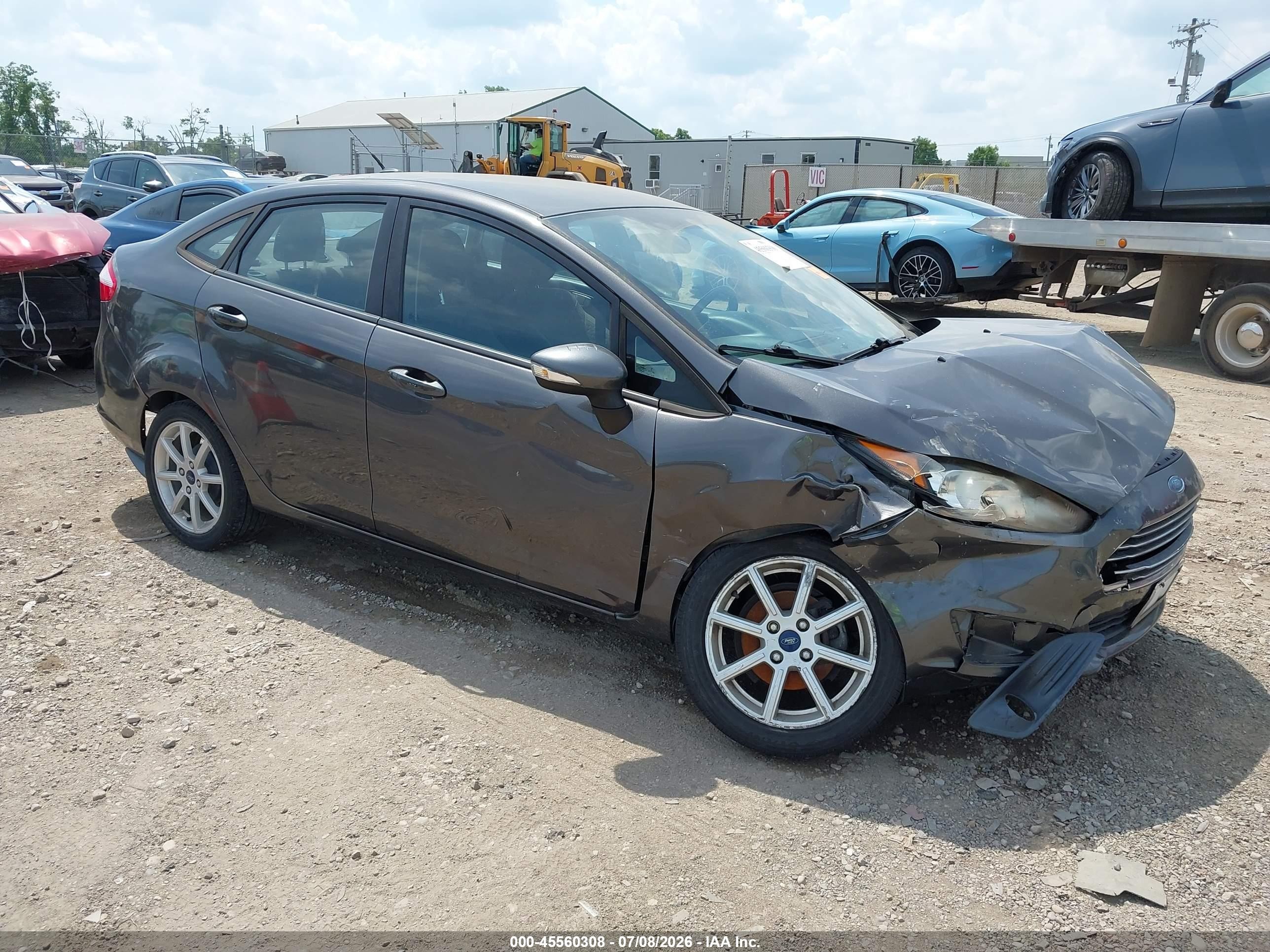 2015 Ford Fiesta Se Gray vin: 3FADP4BJ3FM107498